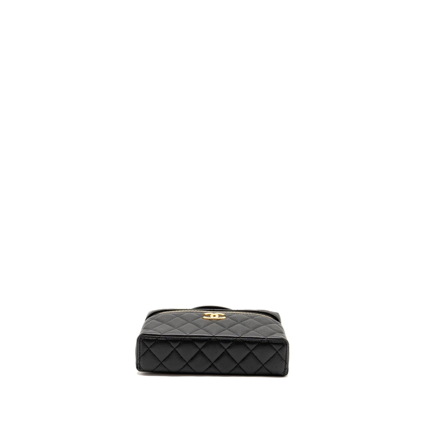 Chanel Top Handle Vanity Bag Caviar Black GHW (Microchip)