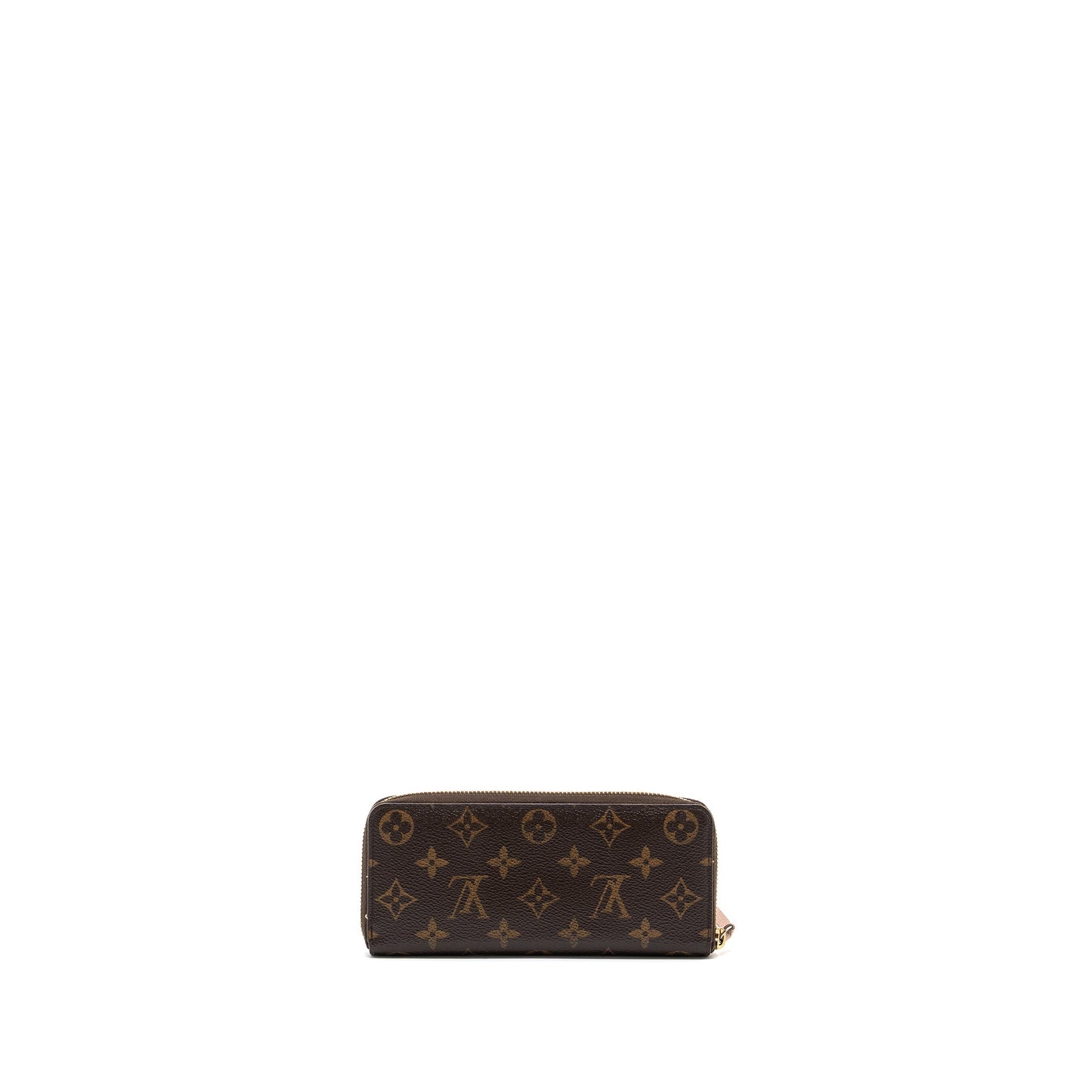 Louis Vuitton Clemence Long Wallet MONOGRAM CANVAS Rose ballerine