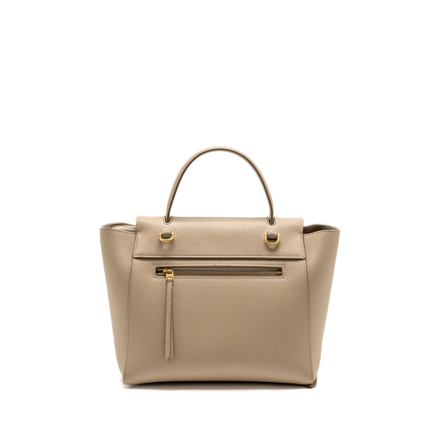Celine Micro Belt Purse Grained Calfskin Beige