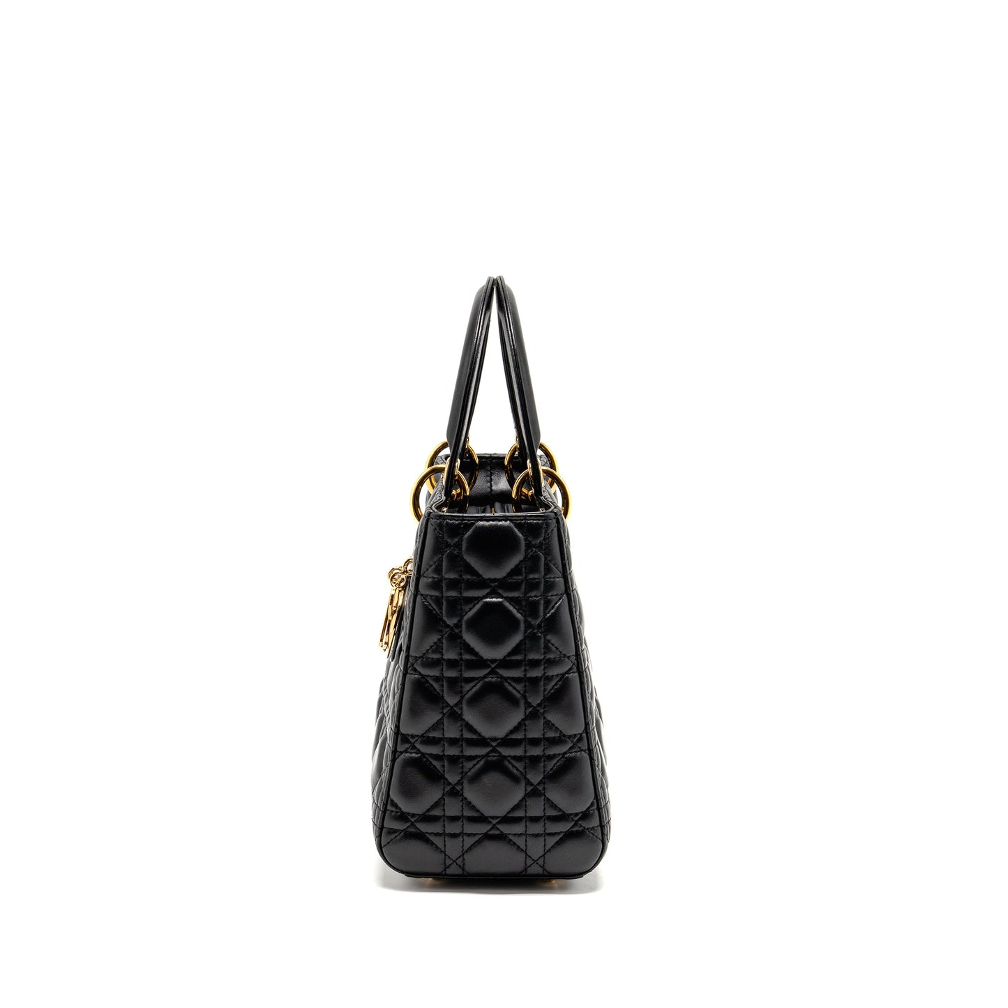 Dior Medium Lady Dior Lambskin Black