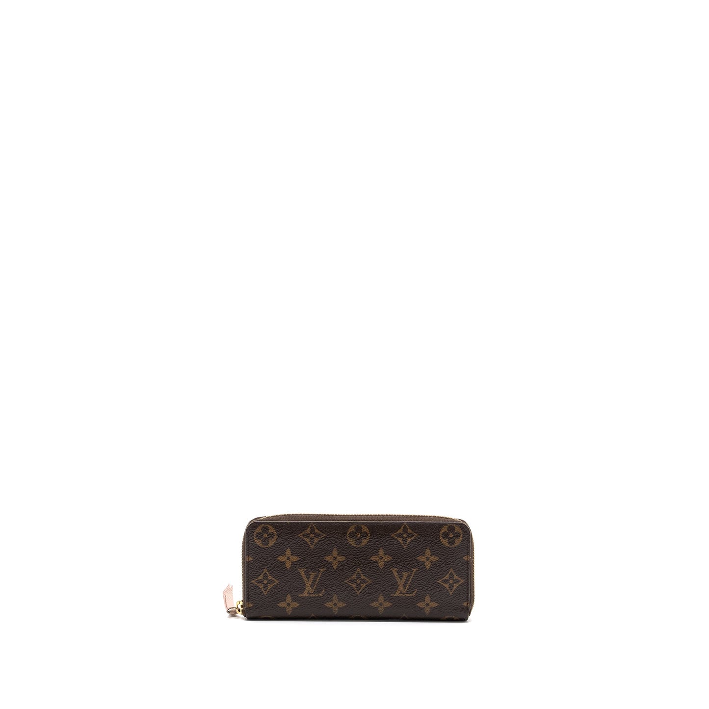 Louis Vuitton Clemence Long Wallet MONOGRAM CANVAS Rose ballerine