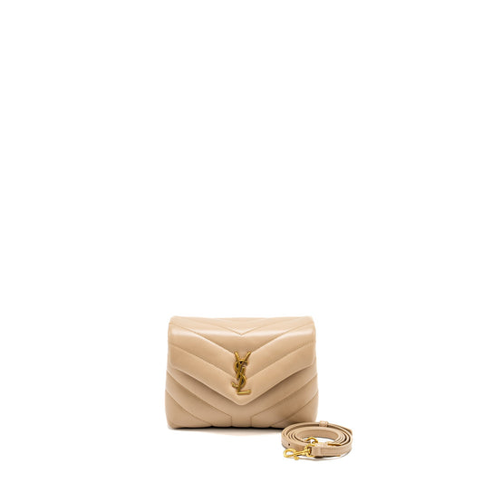 Saint Laurent/ Loulou Toy Strap Purse Calfskin Beige
