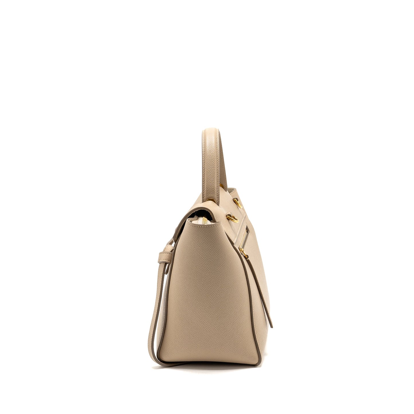 Celine Micro Belt Purse Grained Calfskin Beige