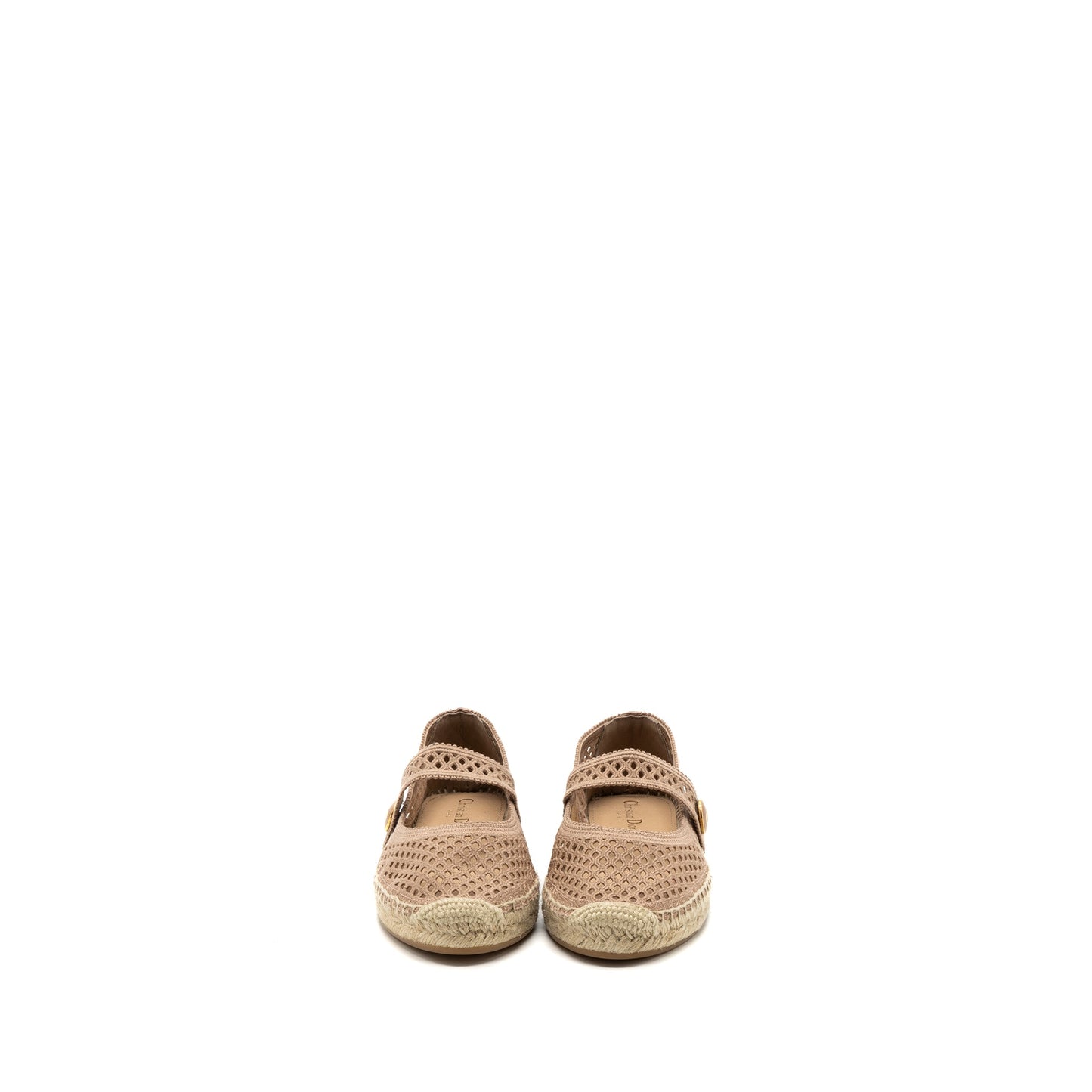 Dior Size 38 Caro espadrilles Fabric Light Pink