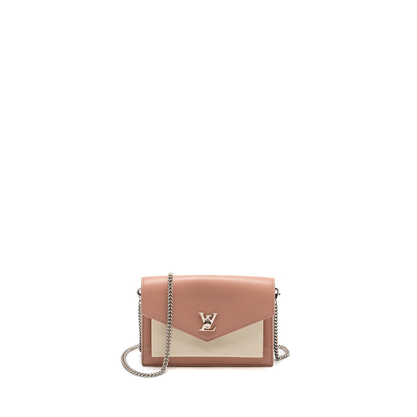 Louis Vuitton My Lock Me Chain Pochette Calfskin Pink/Creamy White