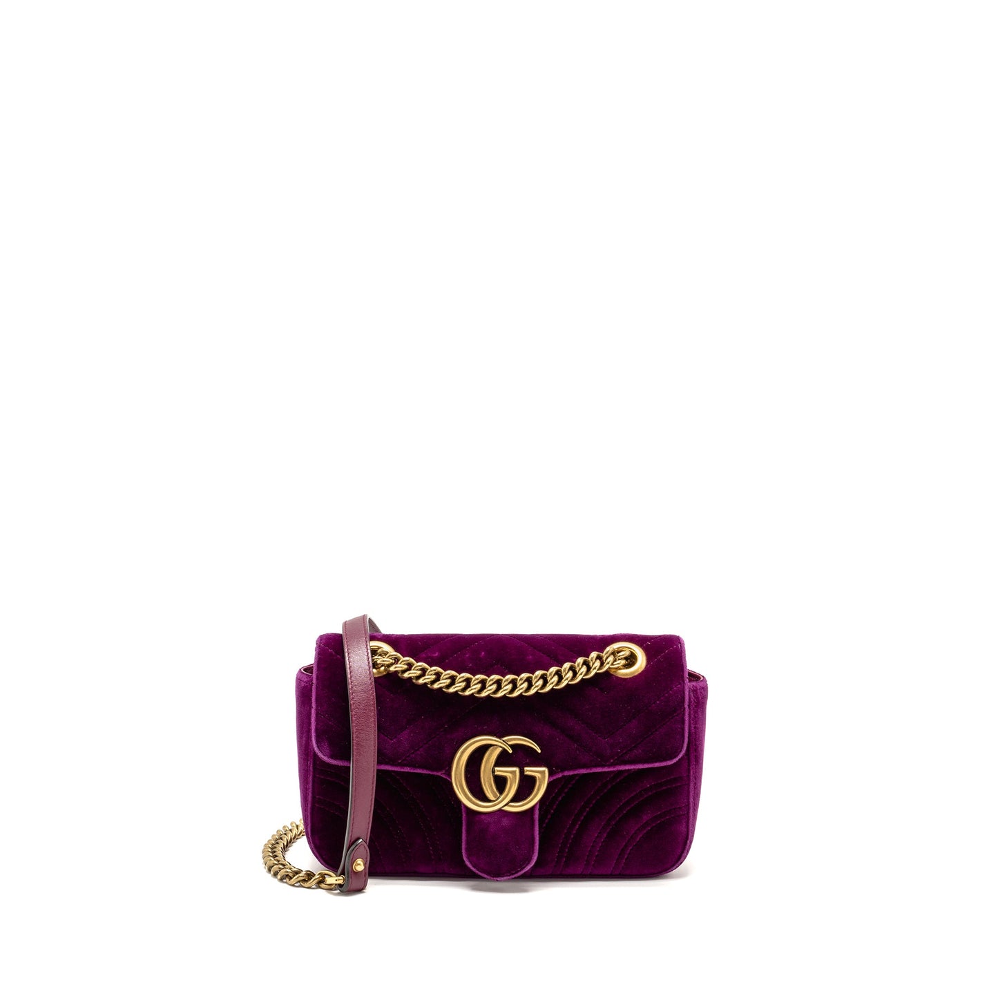 Gucci Mini Marmont Mini Purse Velvet Hot Pink