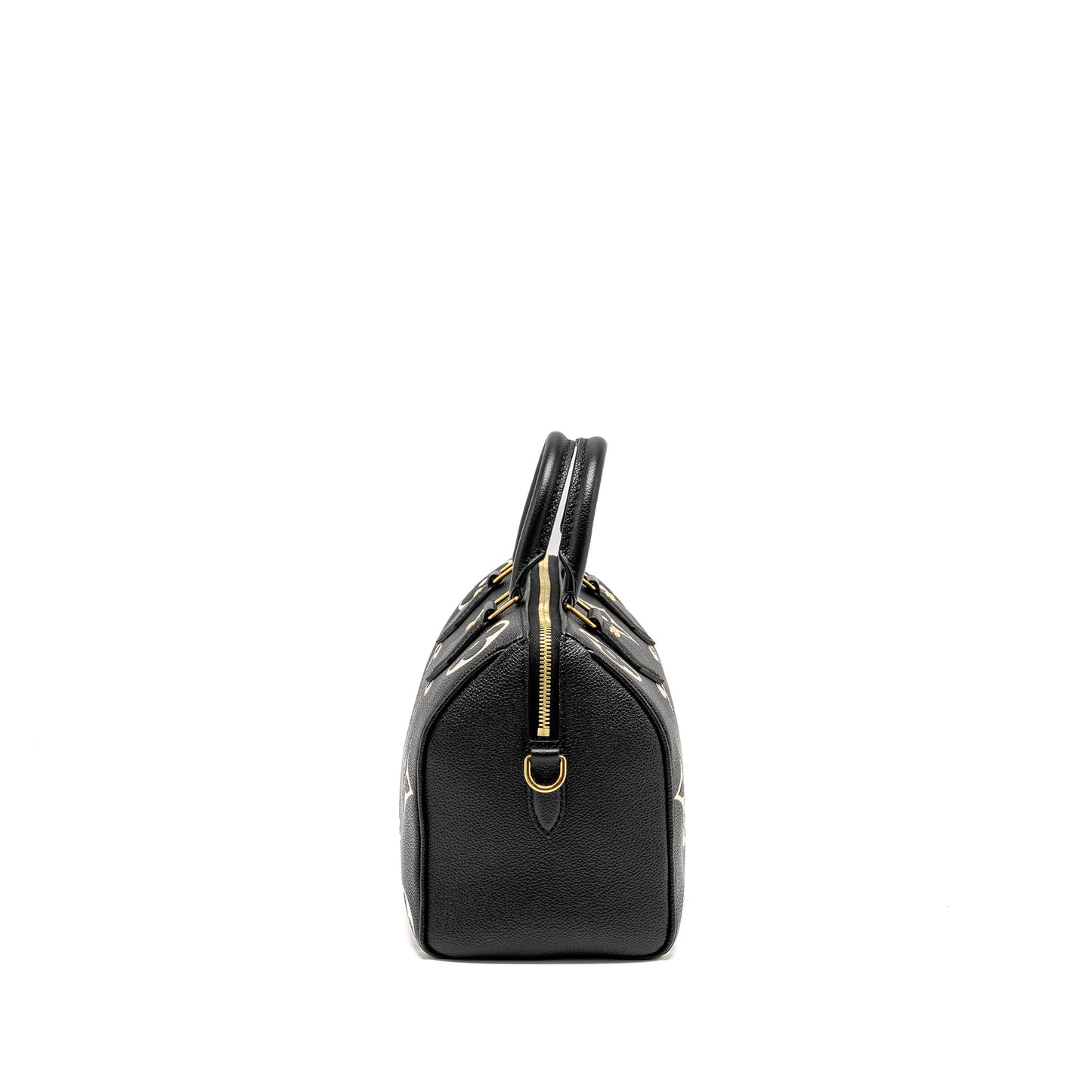 Louis Vuitton Speedy 25 Bandouliere Bicolor Monogram Empreinte Black