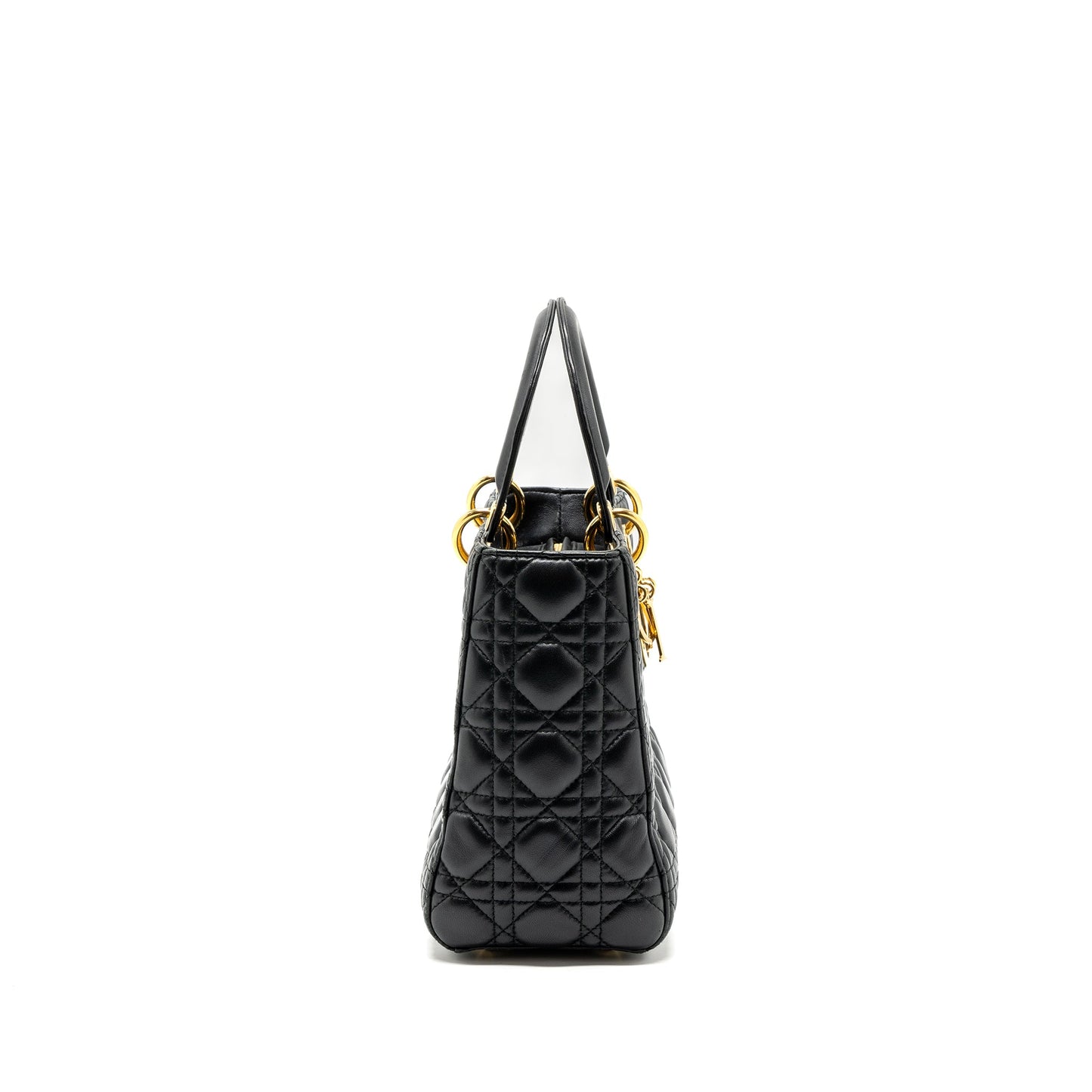 Dior Medium Lady Dior Lambskin Black