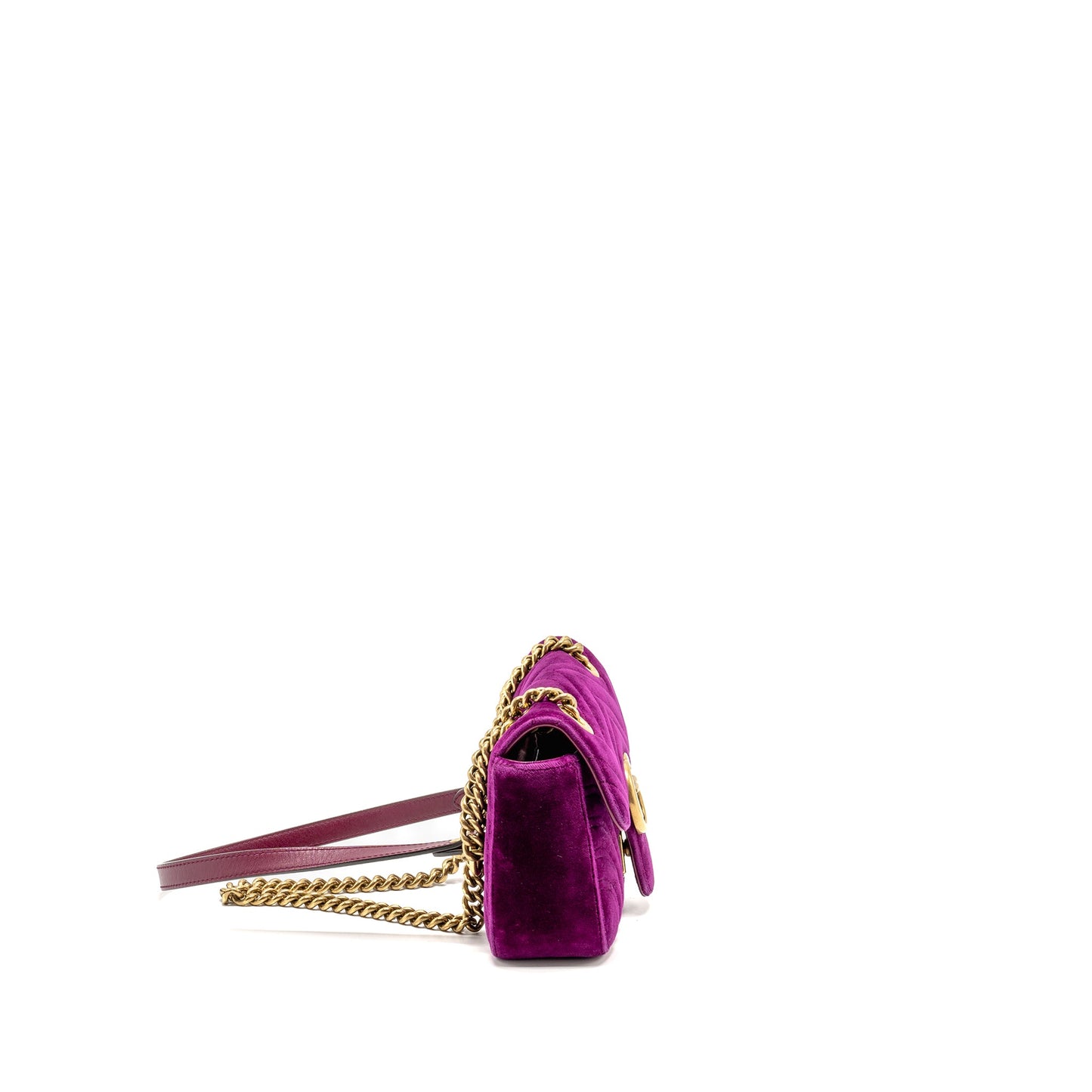 Gucci Mini Marmont Mini Purse Velvet Hot Pink