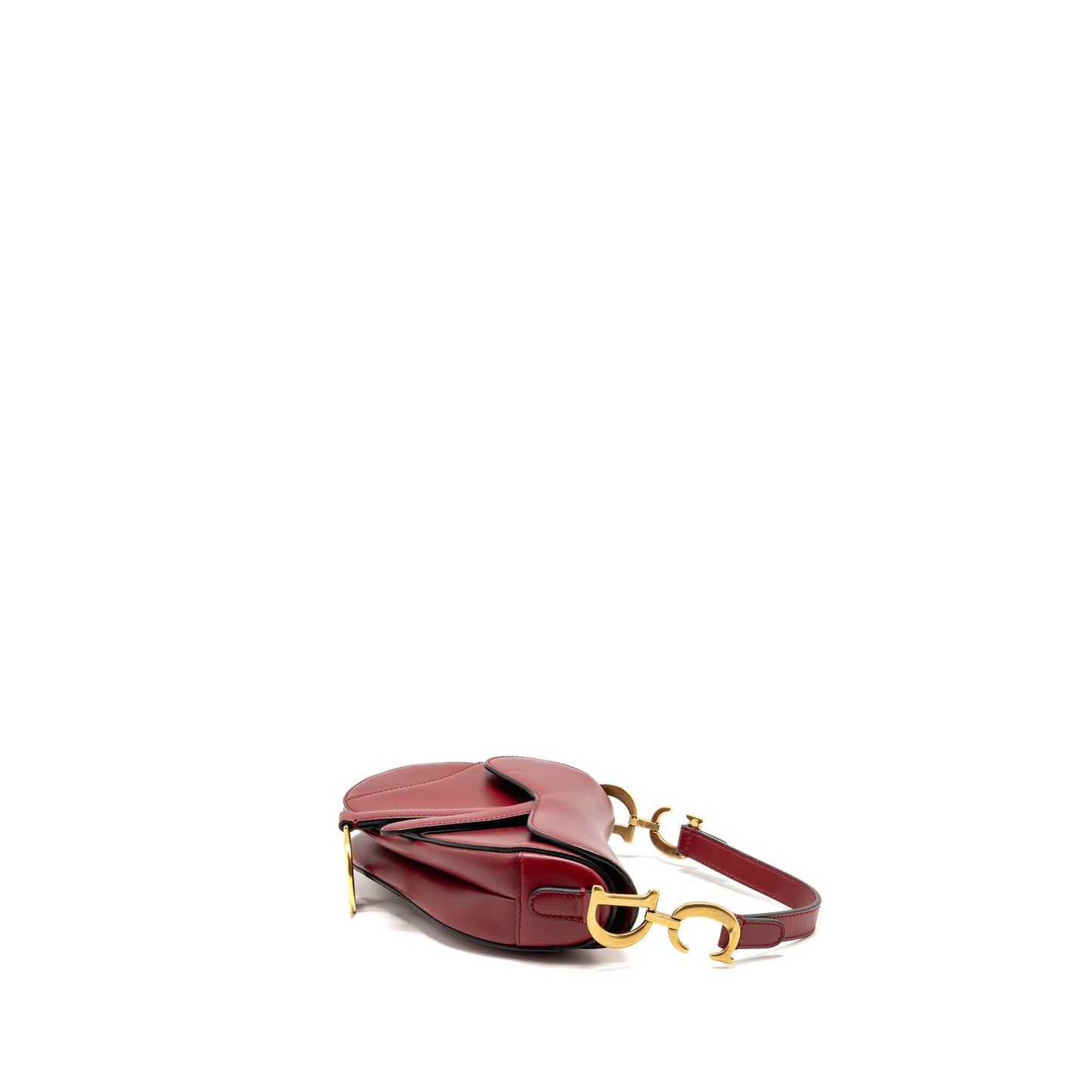 Dior Mini Saddle Purse Calfskin Red