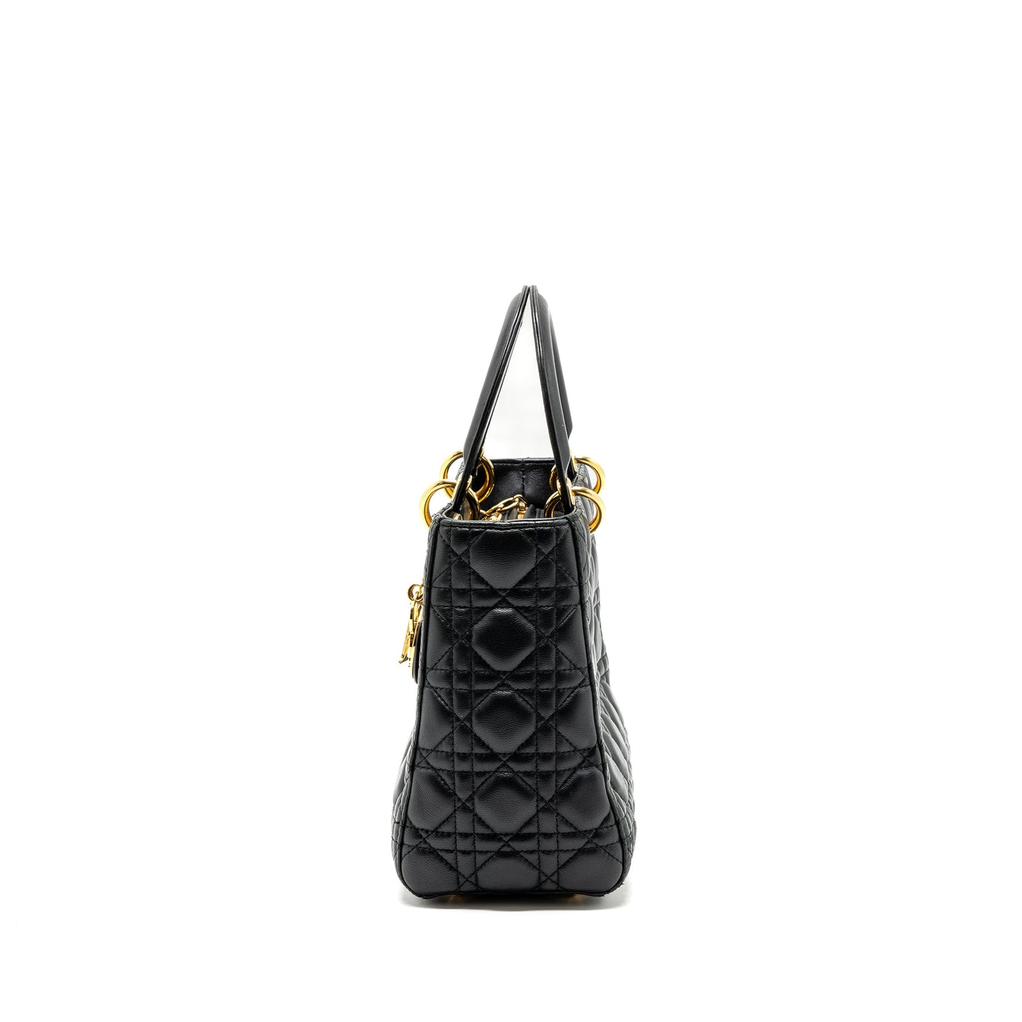 Dior Medium Lady Dior Lambskin Black