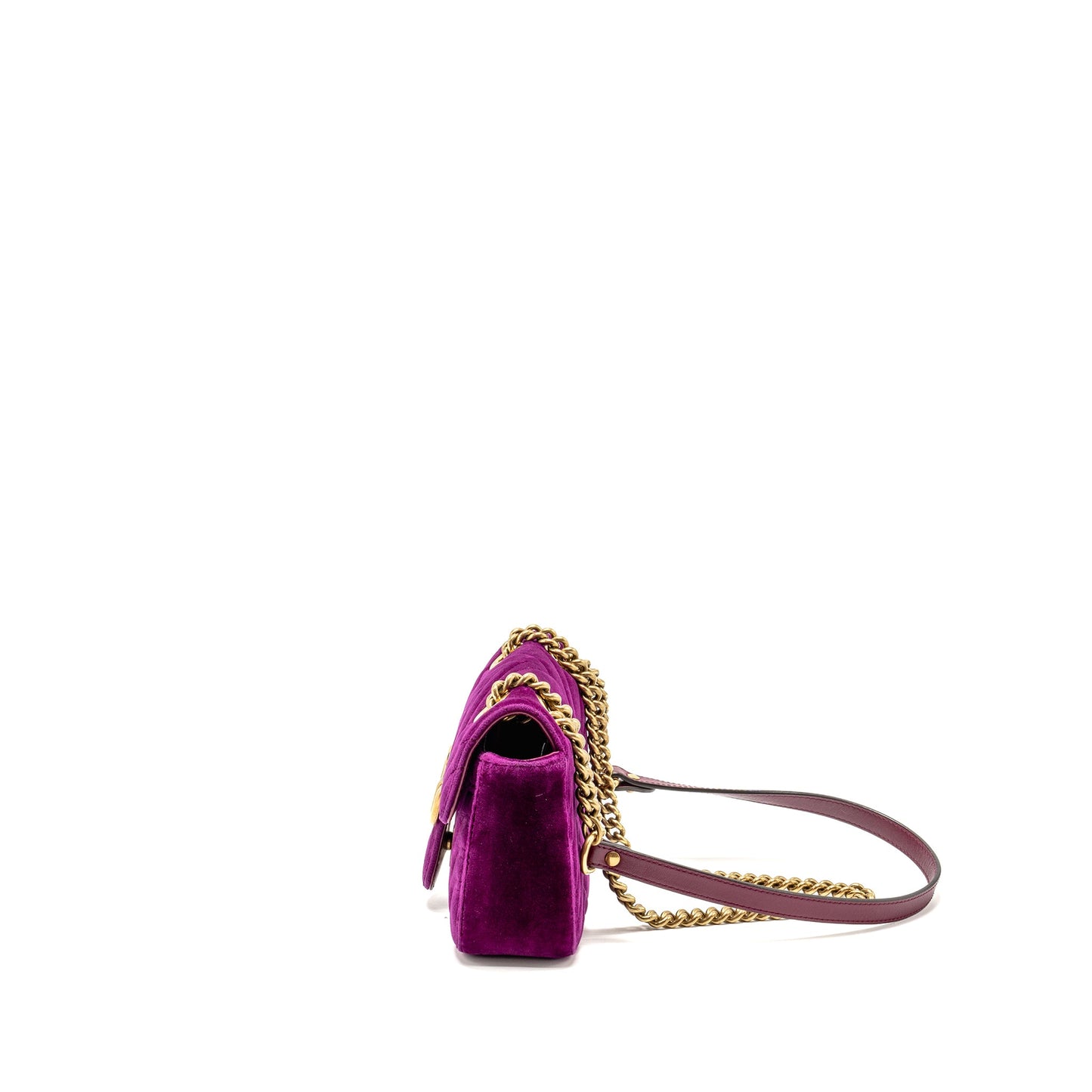 Gucci Mini Marmont Mini Purse Velvet Hot Pink