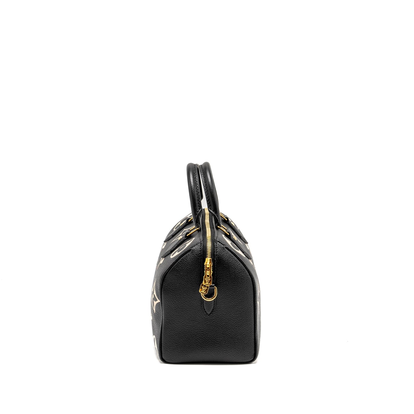 Louis Vuitton Speedy 25 Bandouliere Bicolor Monogram Empreinte Black