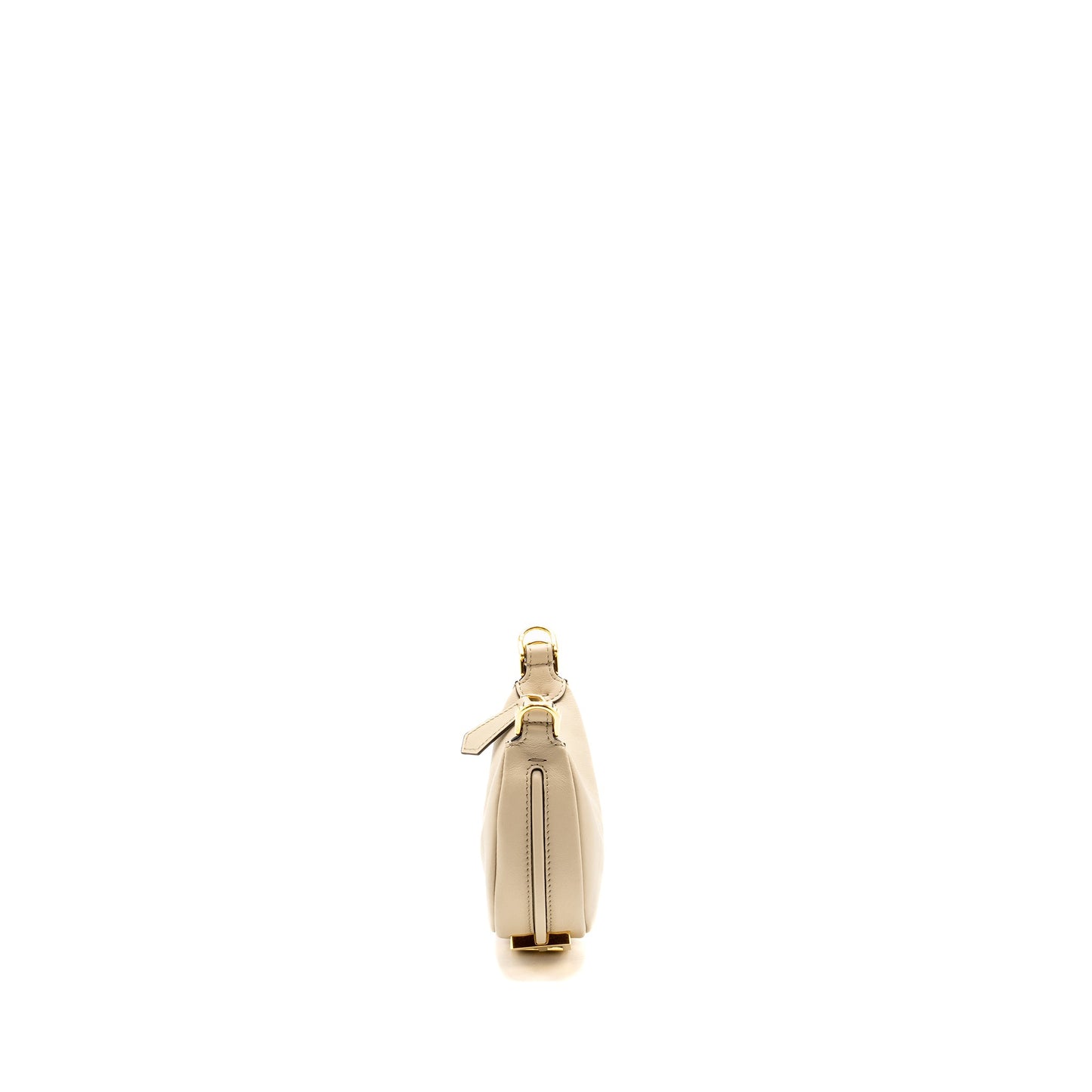 Fendi Nano Fendigraphy Leather Charm Calfskin Beige