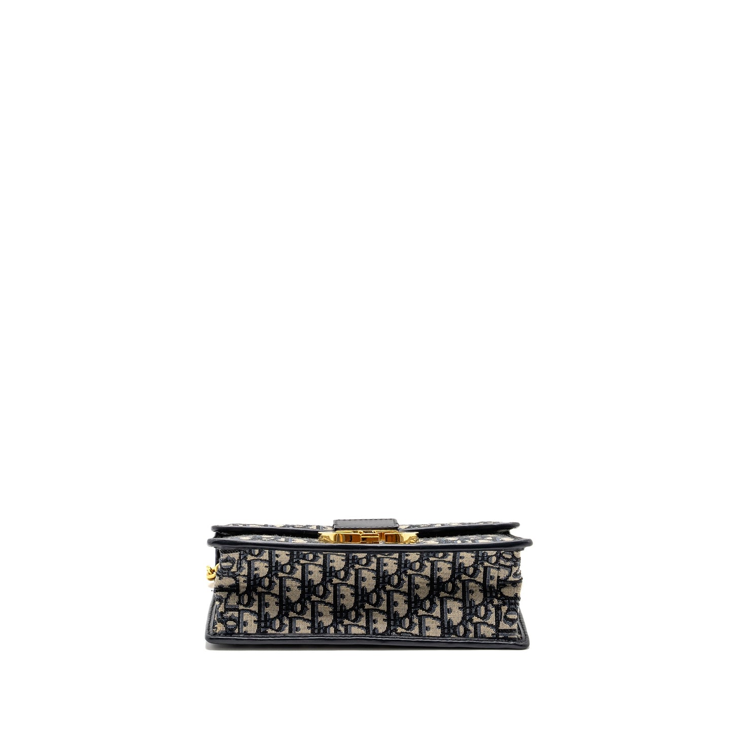 Dior 30 Montaigne Chain Purse Oblique Jacquard Blue