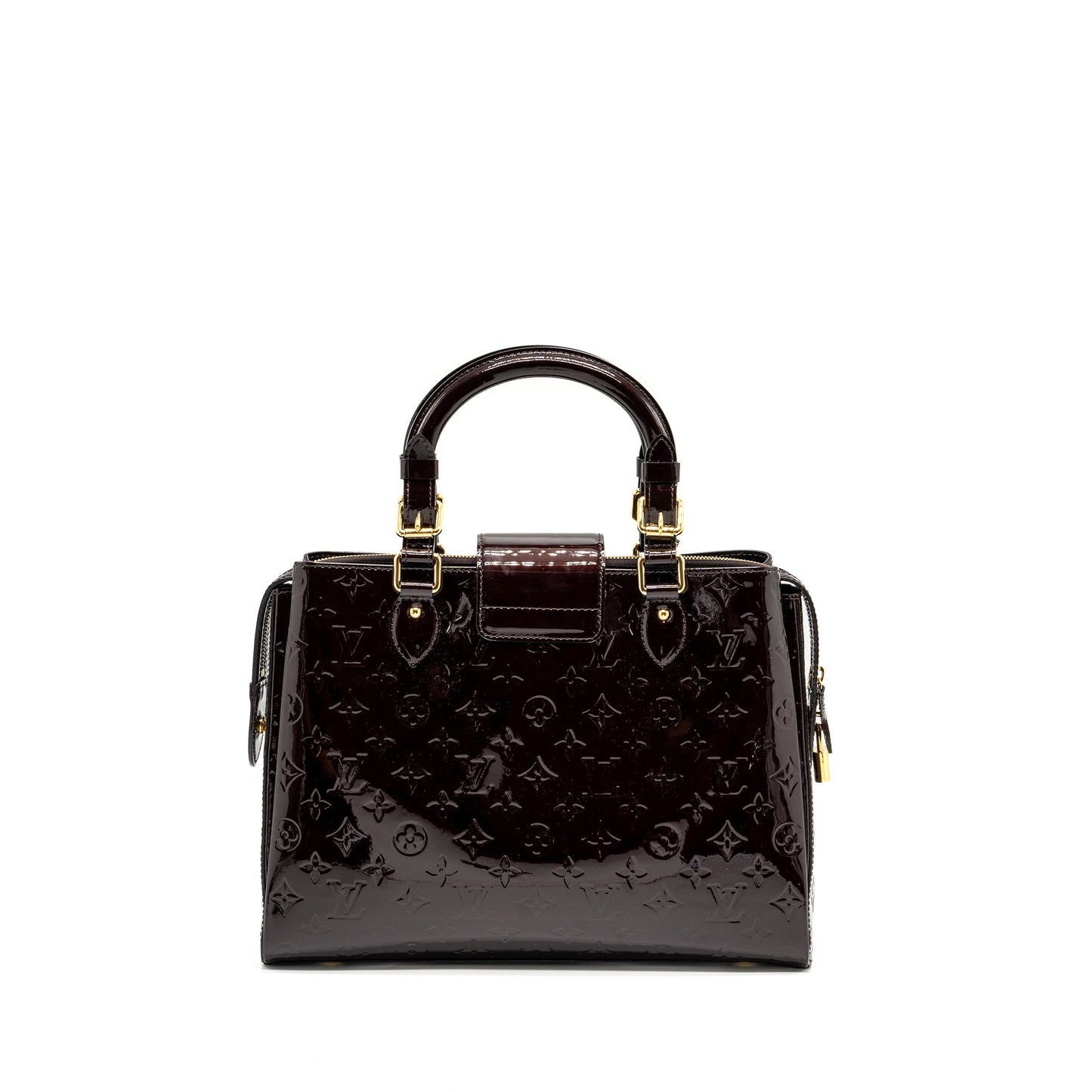 Louis Vuitton large zip tote Purse patent leather amatante
