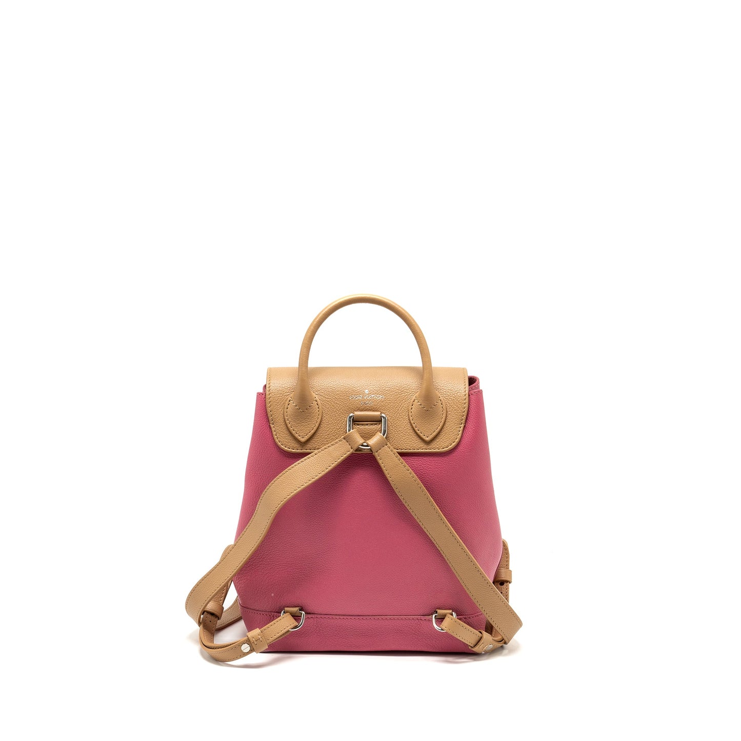 LOUIS VUITTON Lockme Backpack Calfskin Pink/Beige