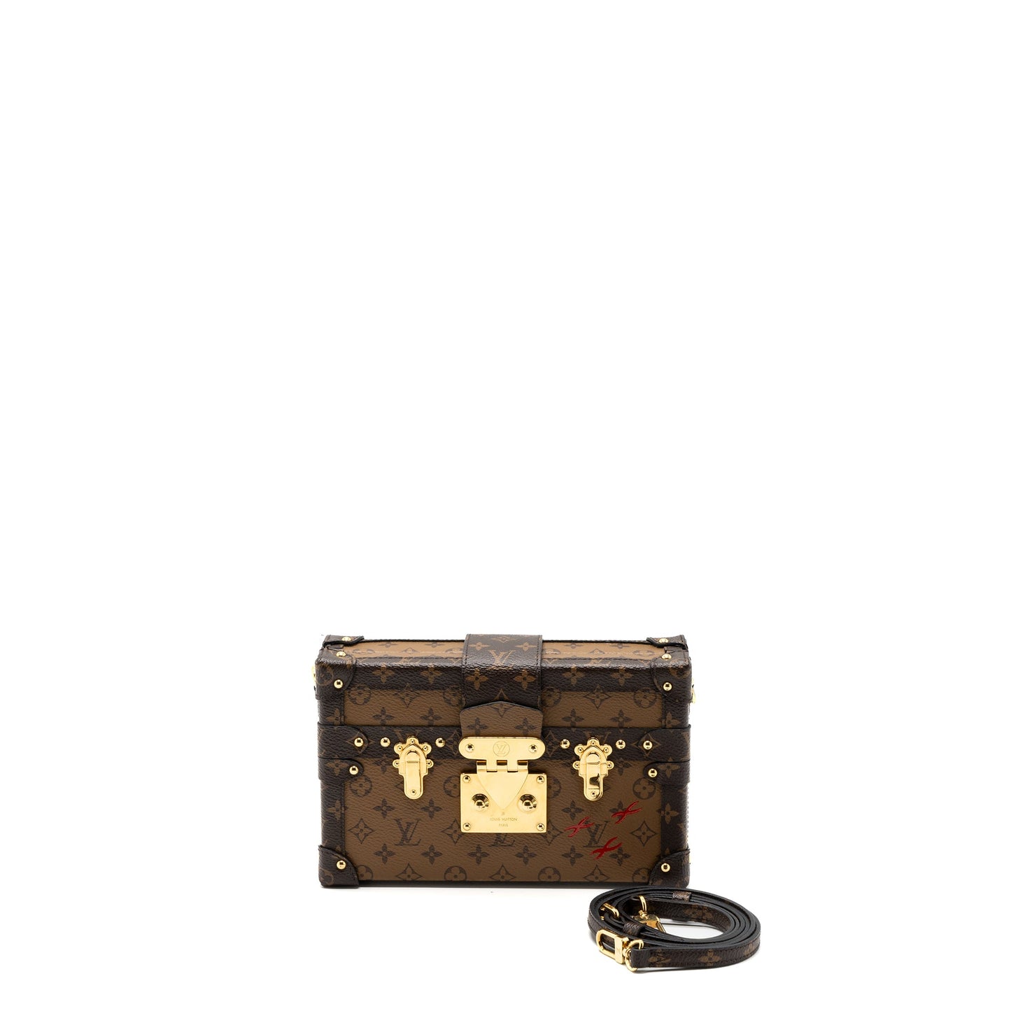 Louis vuitton petite malle monogram reverse canvas
