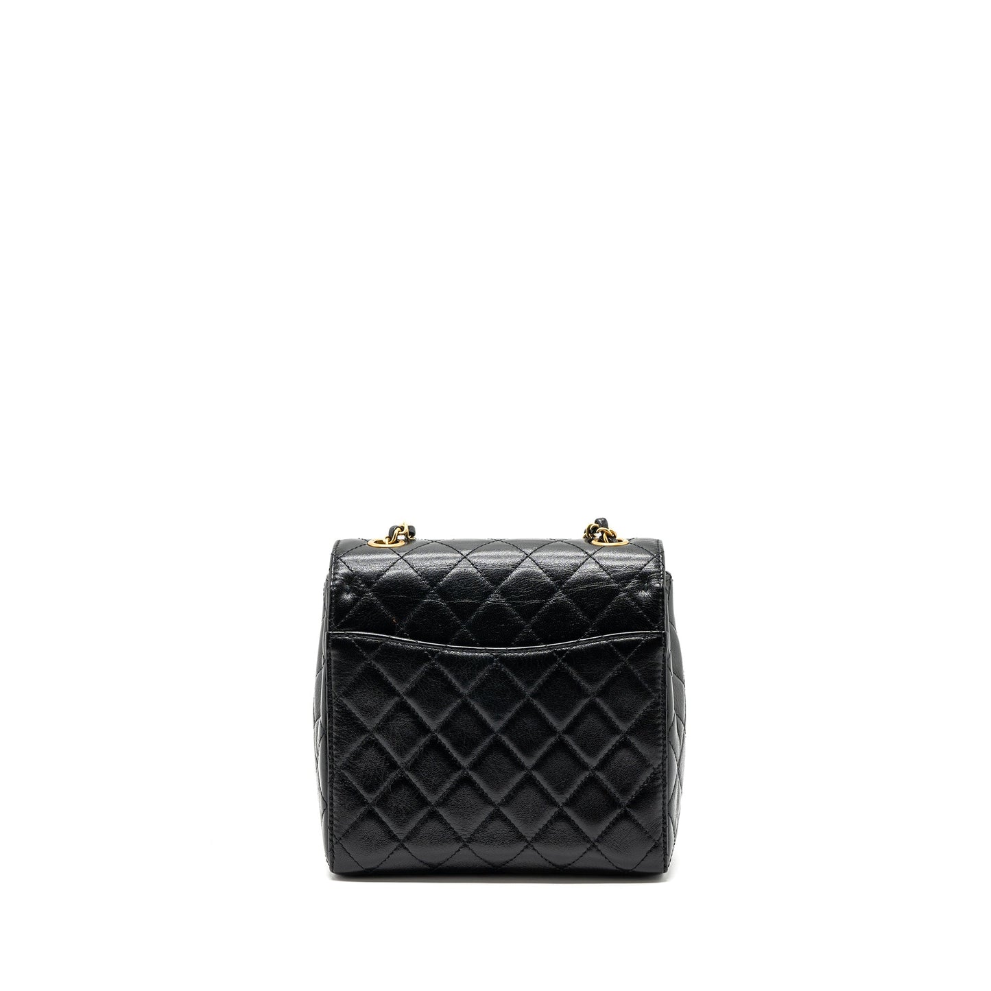 Chanel 22K retro new square large flap bag goatskin black GHW (microchip)