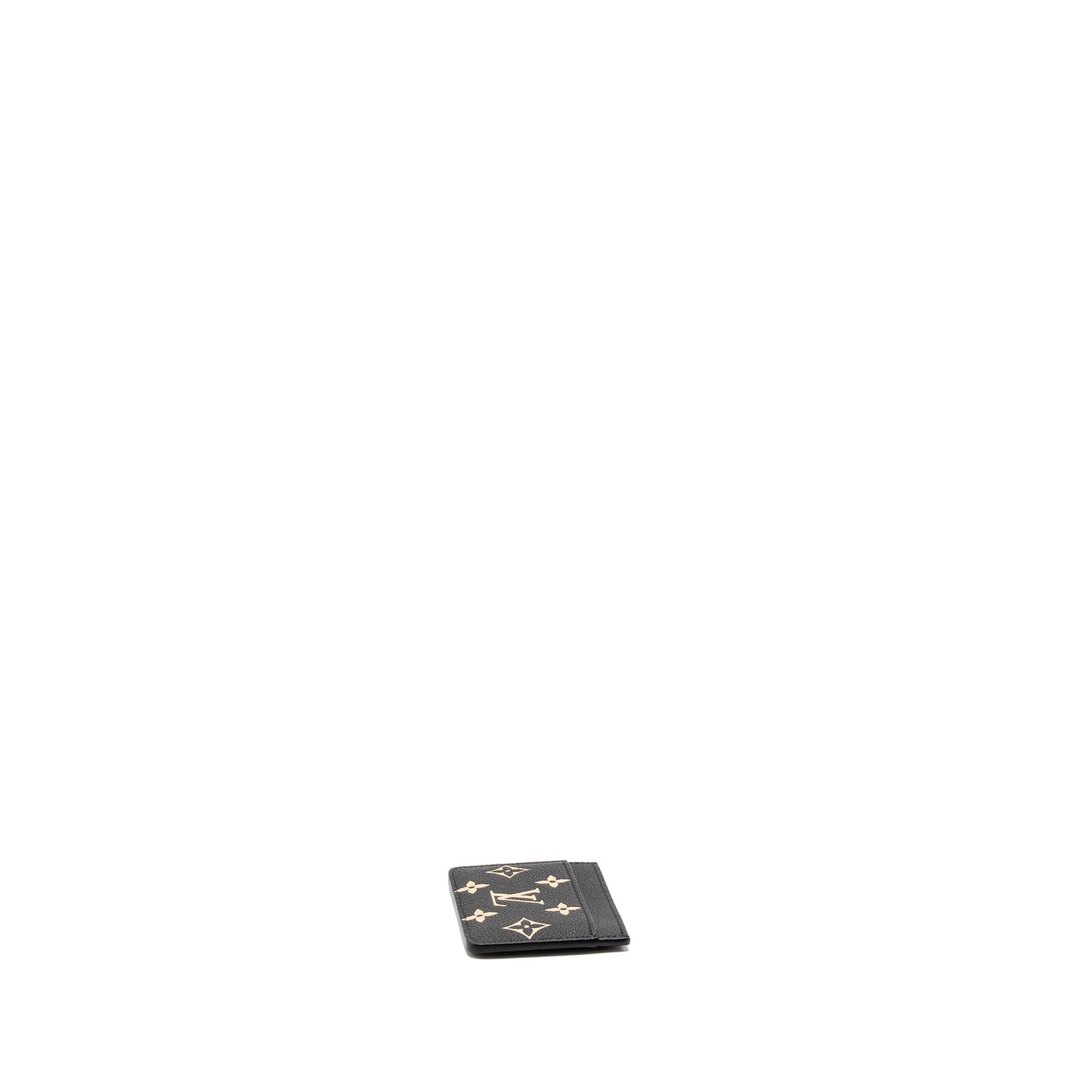 Louis Vuitton Card Holder Bicolour Monogram Empreinte Black /Beige