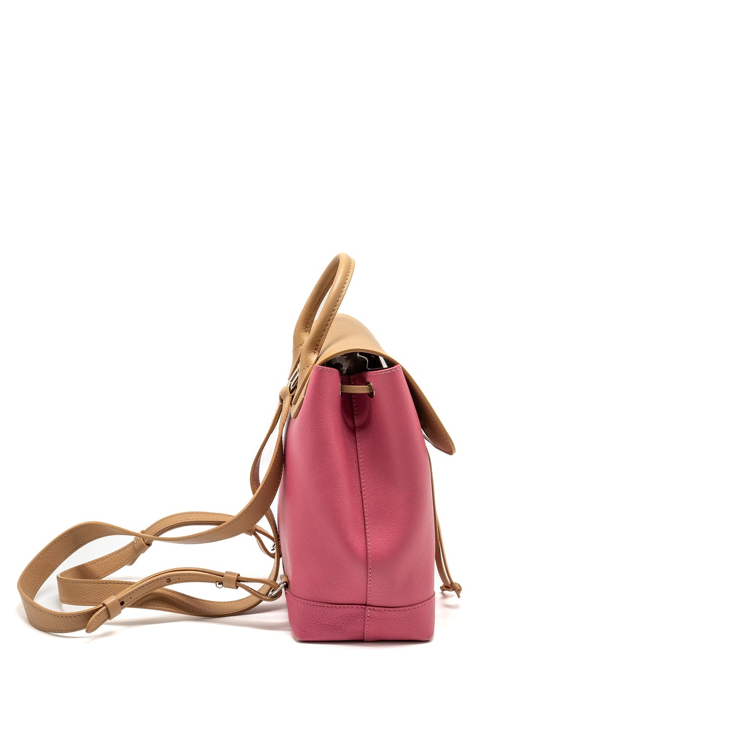 LOUIS VUITTON Lockme Backpack Calfskin Pink/Beige