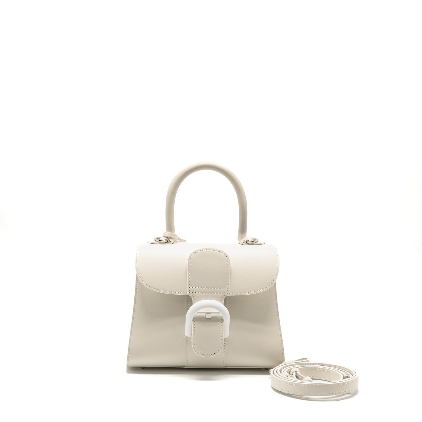 Delvaux Mini Brilliant Box Calfskin Ivory