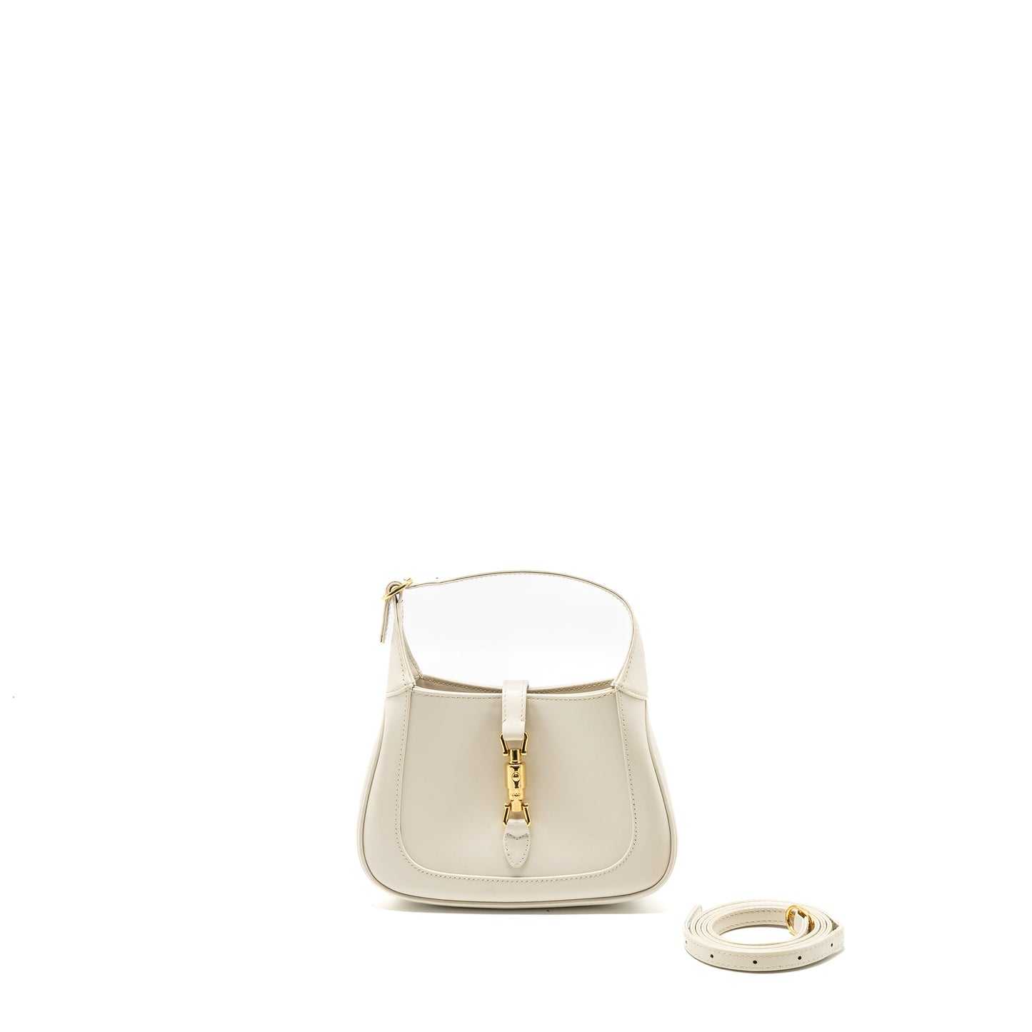 Gucci Jackie 1961 Mini Mini Purse Calfskin White