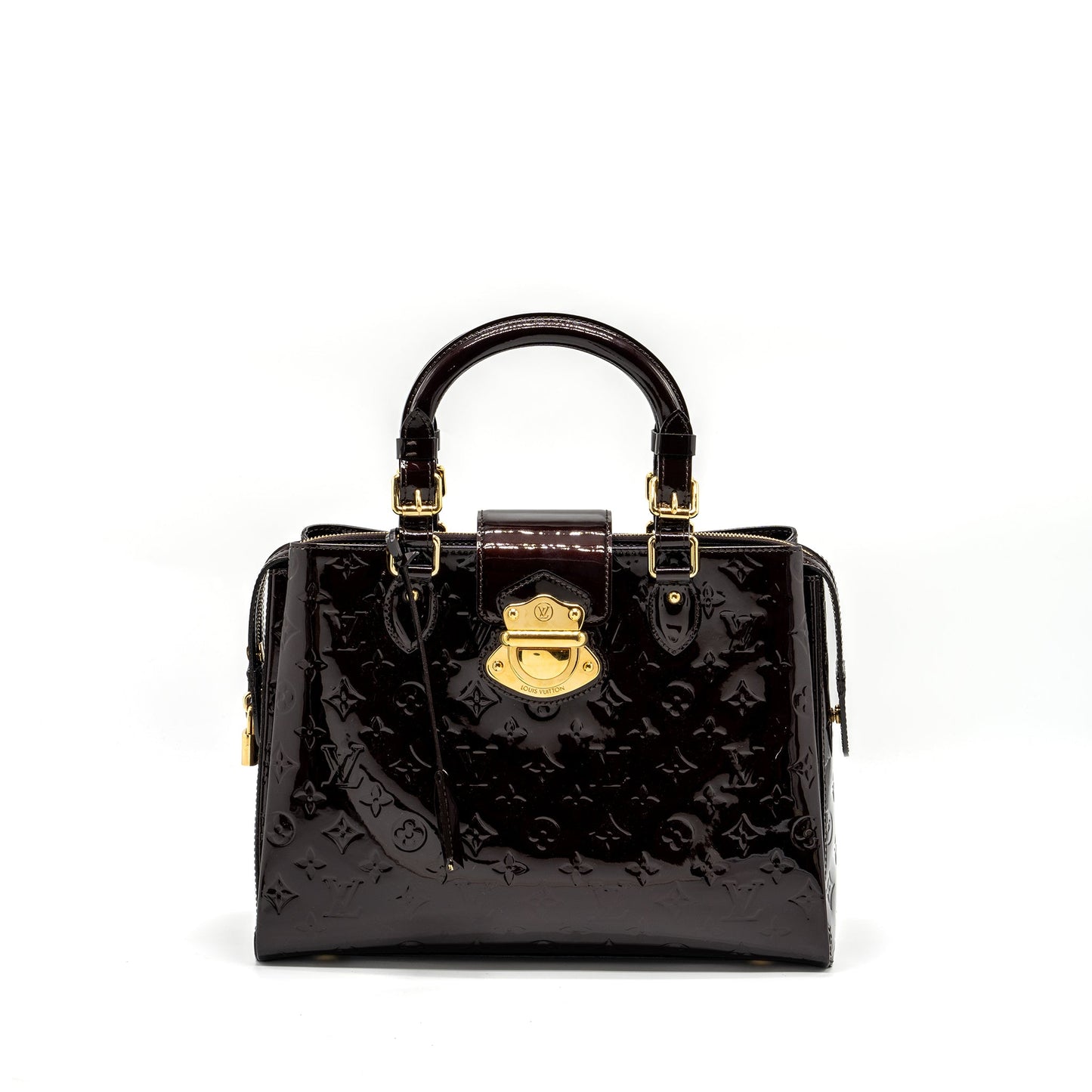 Louis Vuitton large zip tote Purse patent leather amatante