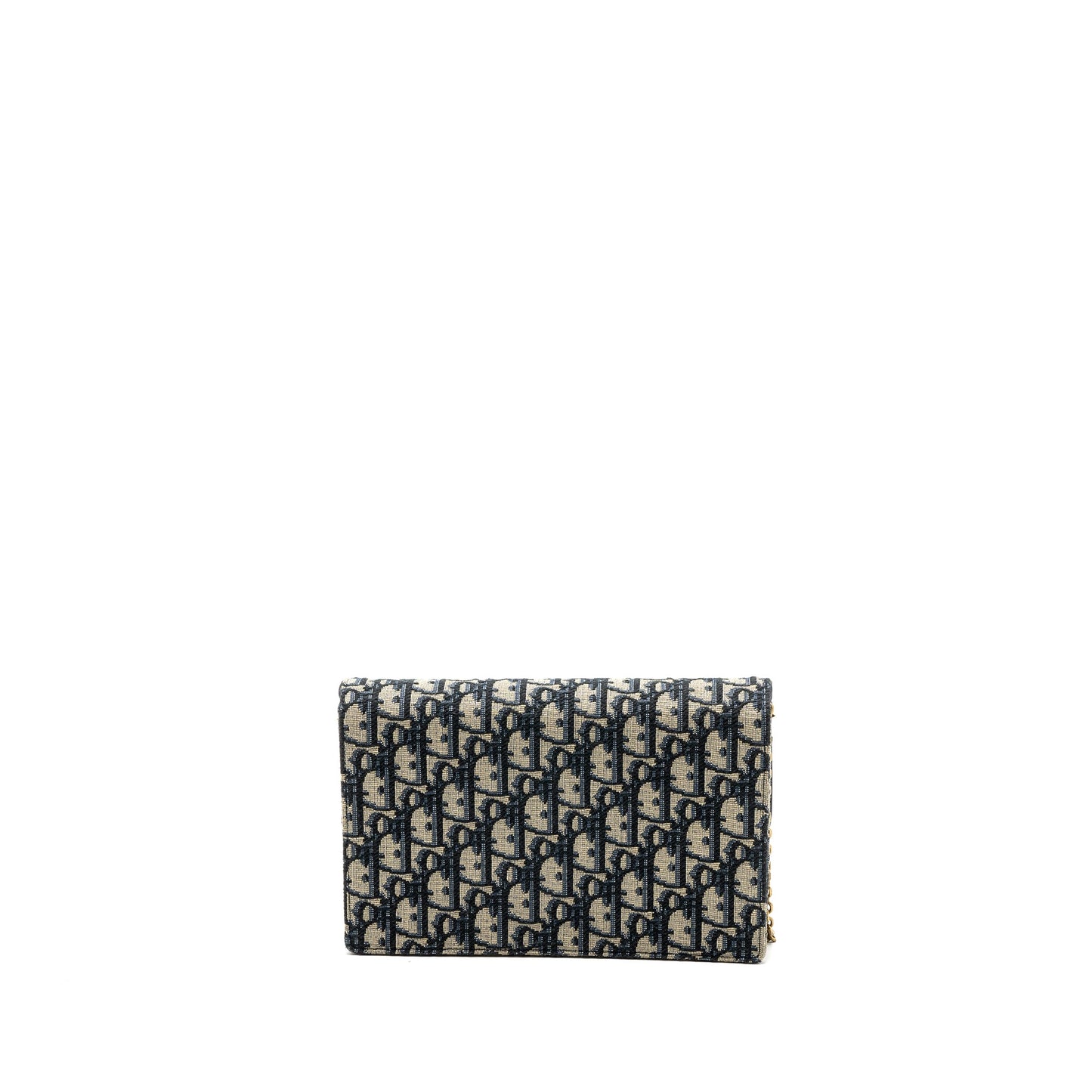 Dior Saddle Pouch With Chain Dior Oblique Jacquard blue