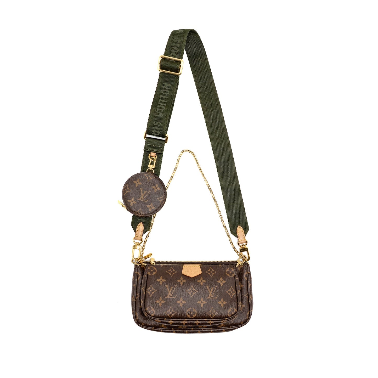 Louis Vuitton Multi Pochette accessoires Monogram Canvas Khaki