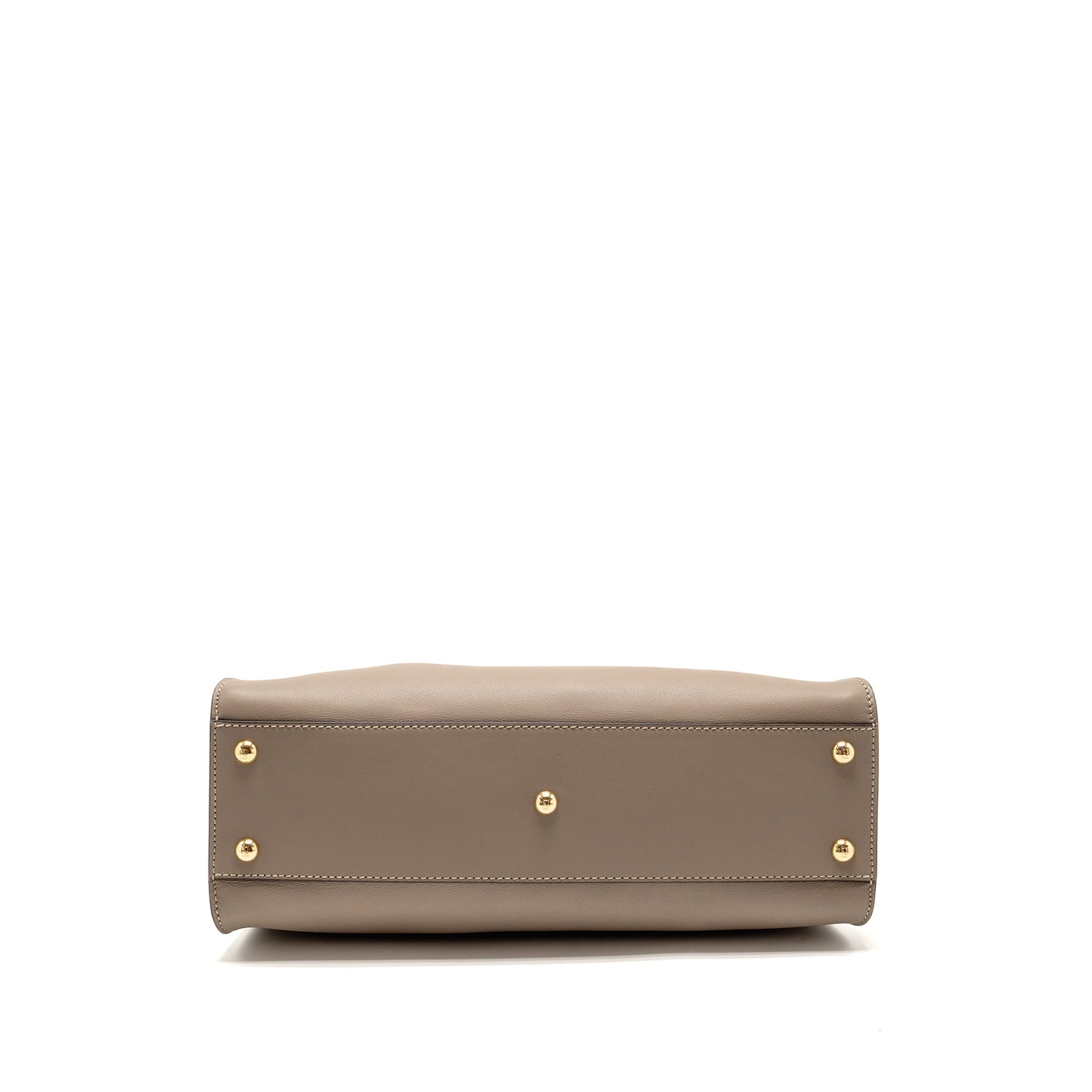 Fendi Medium Peekaboo Purse Calfskin Beige