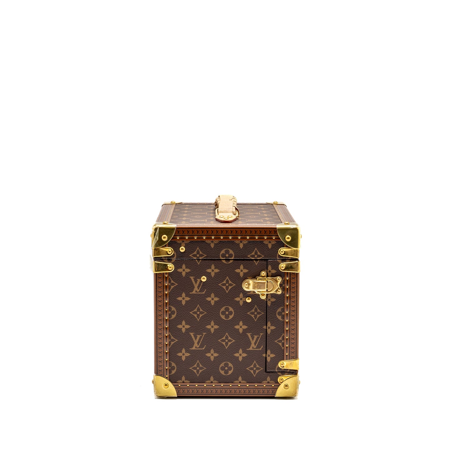 Louis Vuitton Boite Jewellery trunk box monogram canvas / rose ballerine