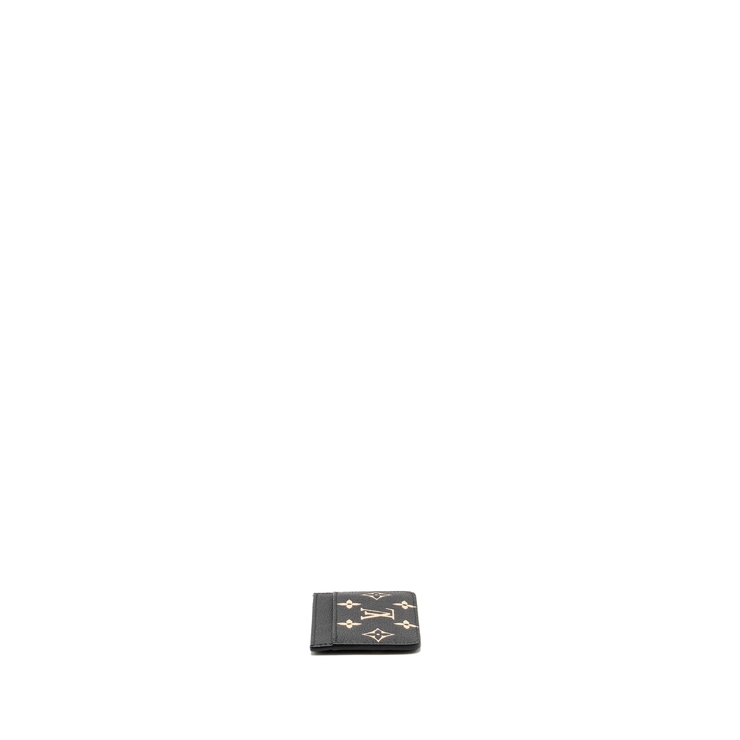 Louis Vuitton Card Holder Bicolour Monogram Empreinte Black /Beige