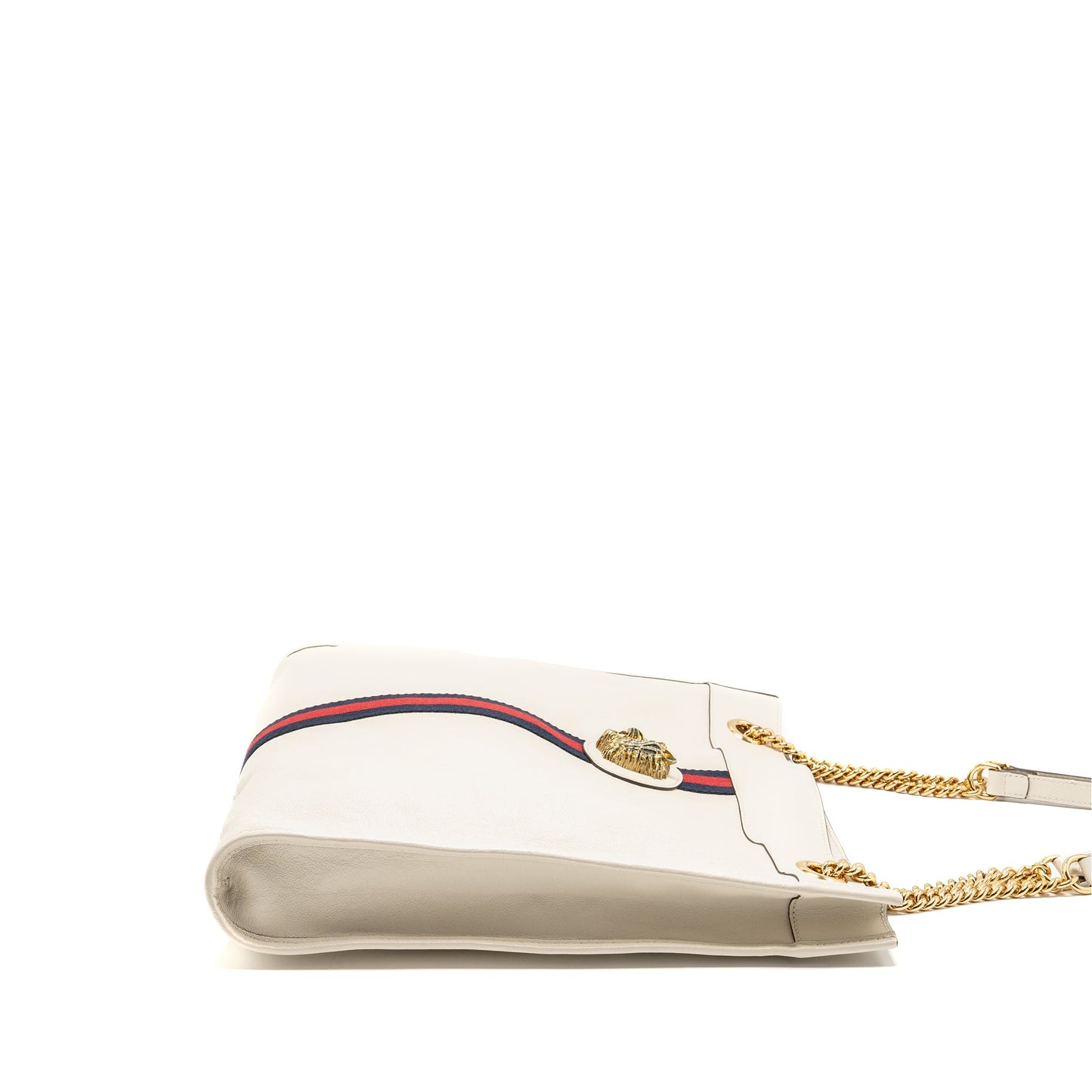 Gucci Rajah large chain tote Purse leather white