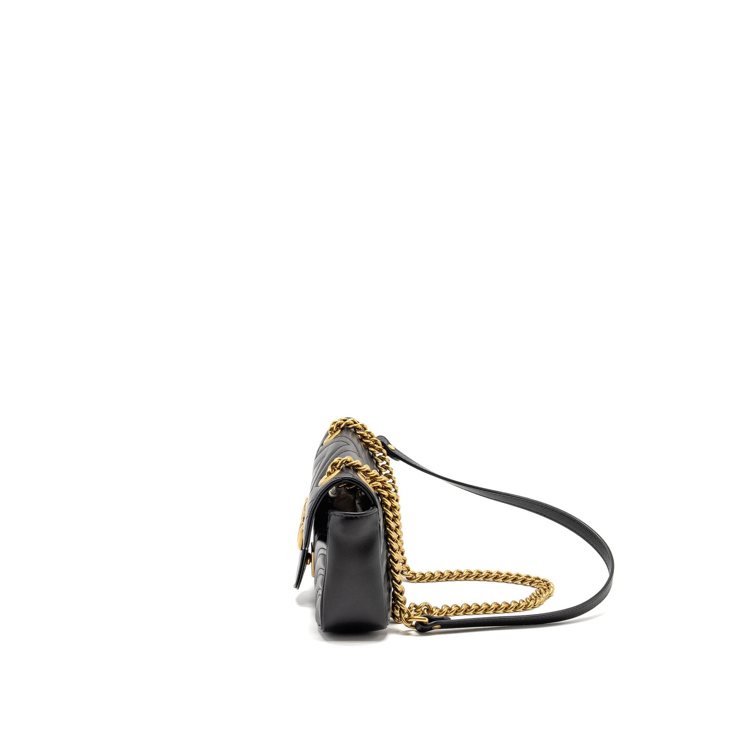 Gucci Mini Marmont Mini Purse Calfskin Black