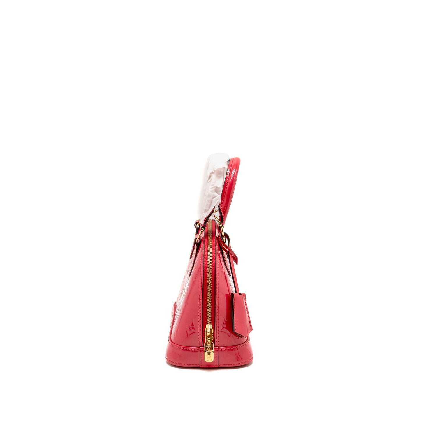 Louis Vuitton Alma Monogram Patent Red
