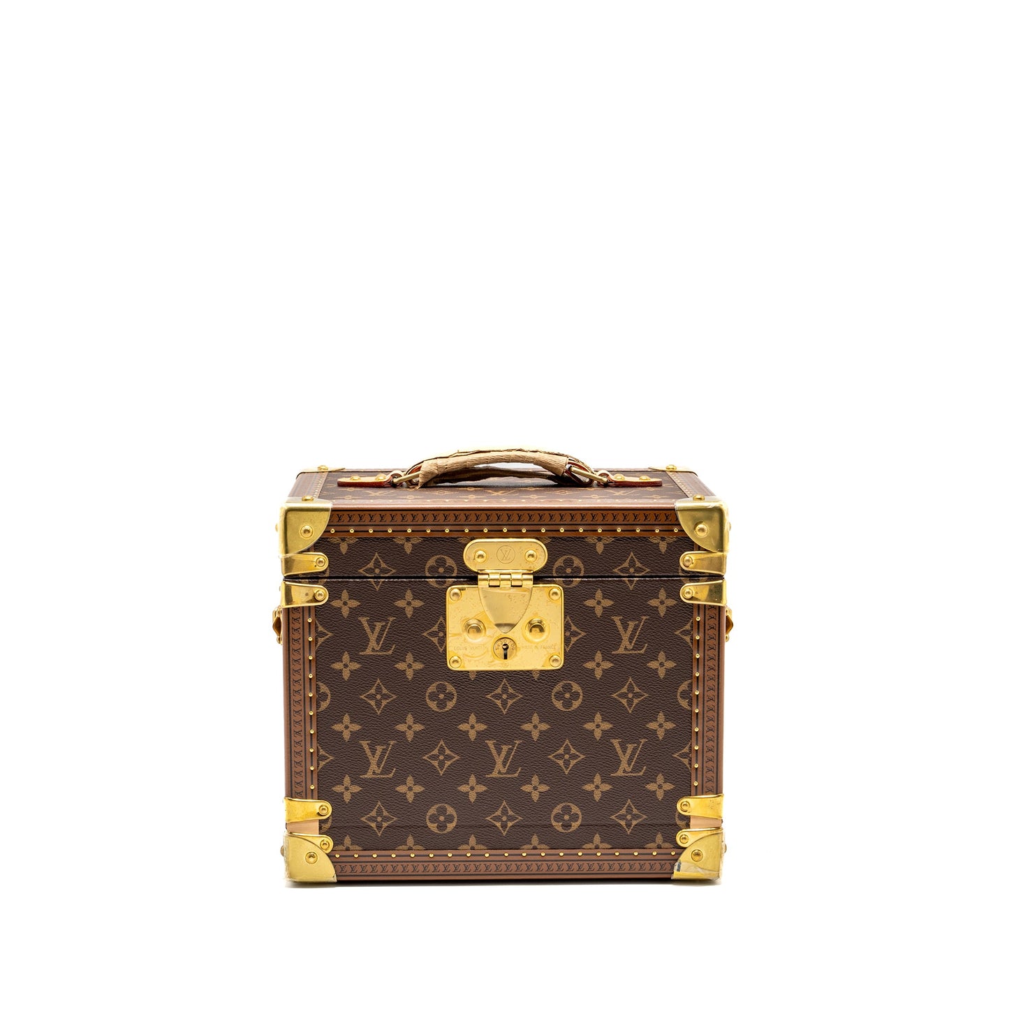 Louis Vuitton Boite Jewellery trunk box monogram canvas / rose ballerine