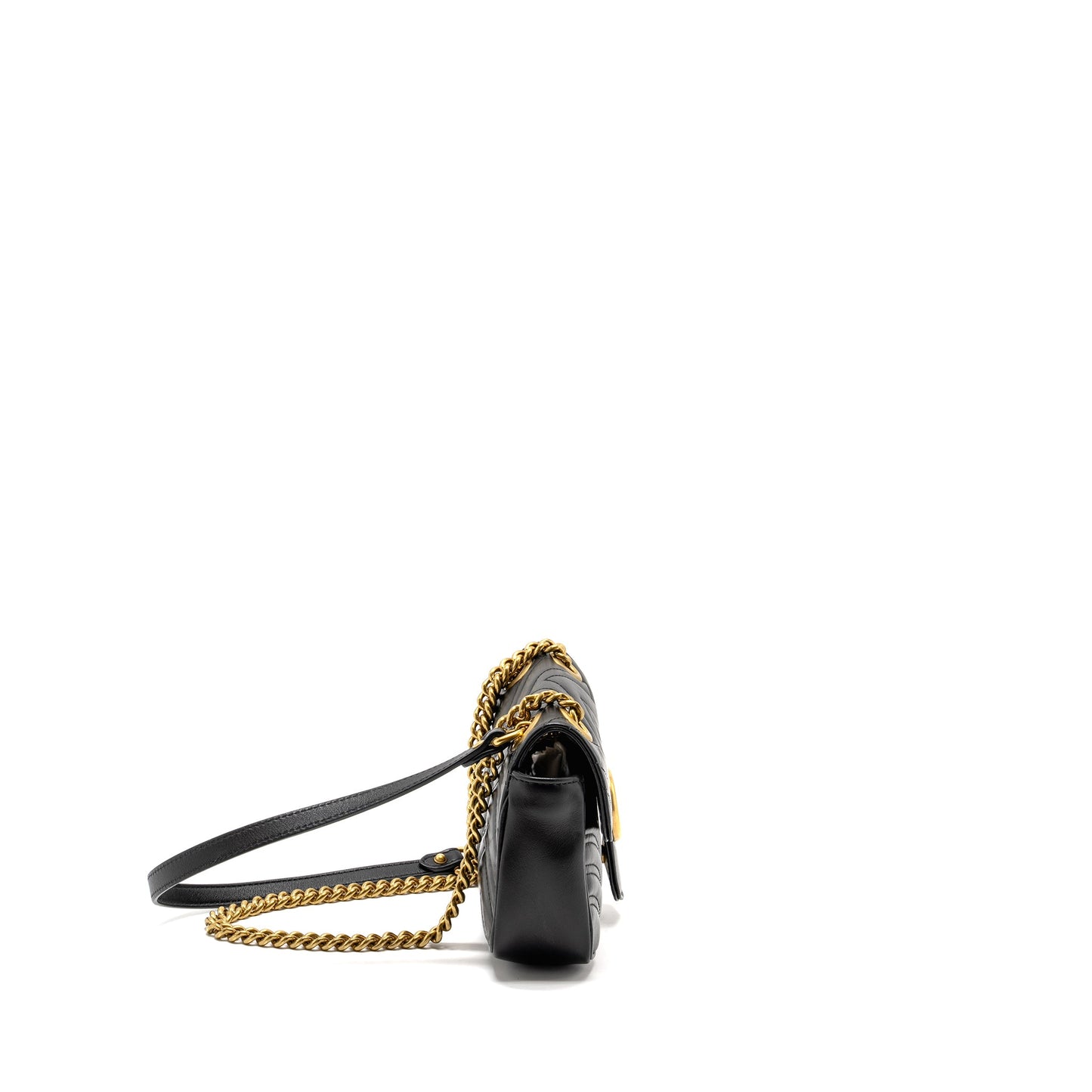 Gucci Mini Marmont Mini Purse Calfskin Black