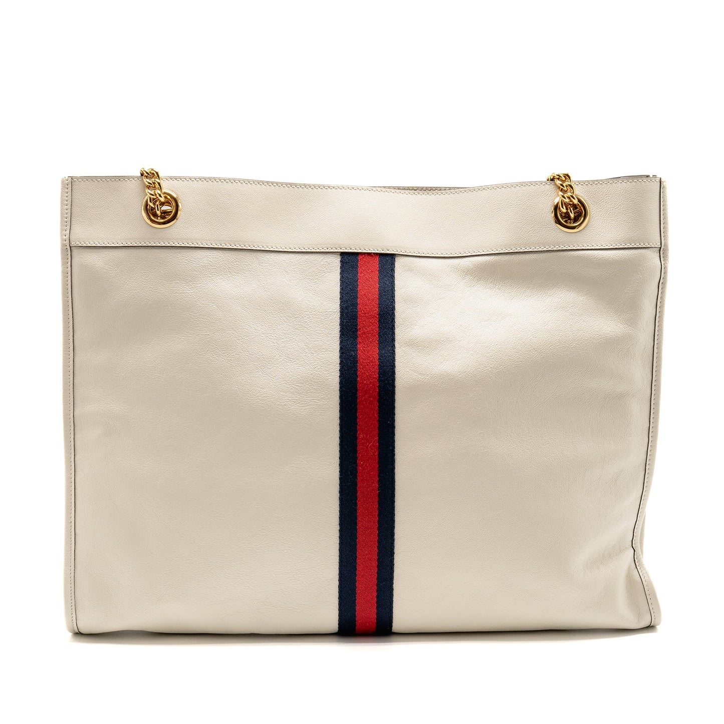 Gucci Rajah large chain tote Purse leather white