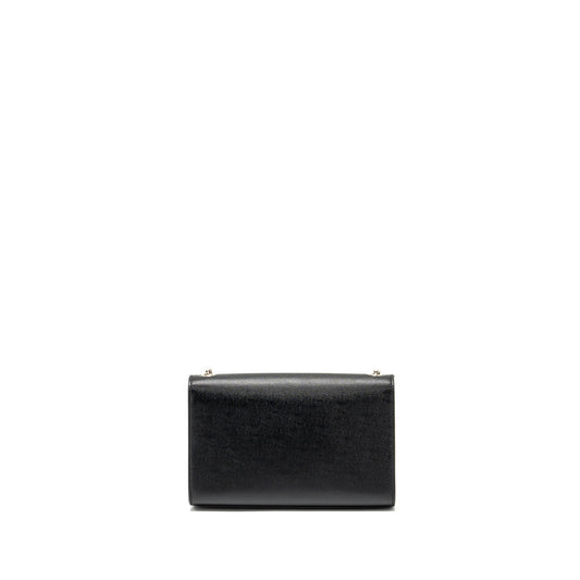 SAINT LAURENT / Kate Medium Chain Purse With Tassel Calfskin Black