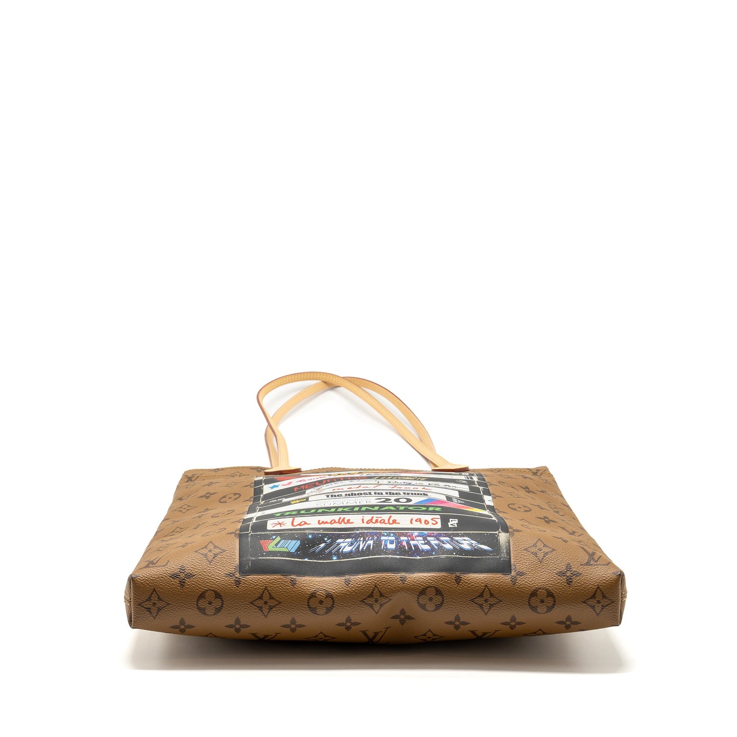 Louis Vuitton carry it tote monogram reverse canvas with print