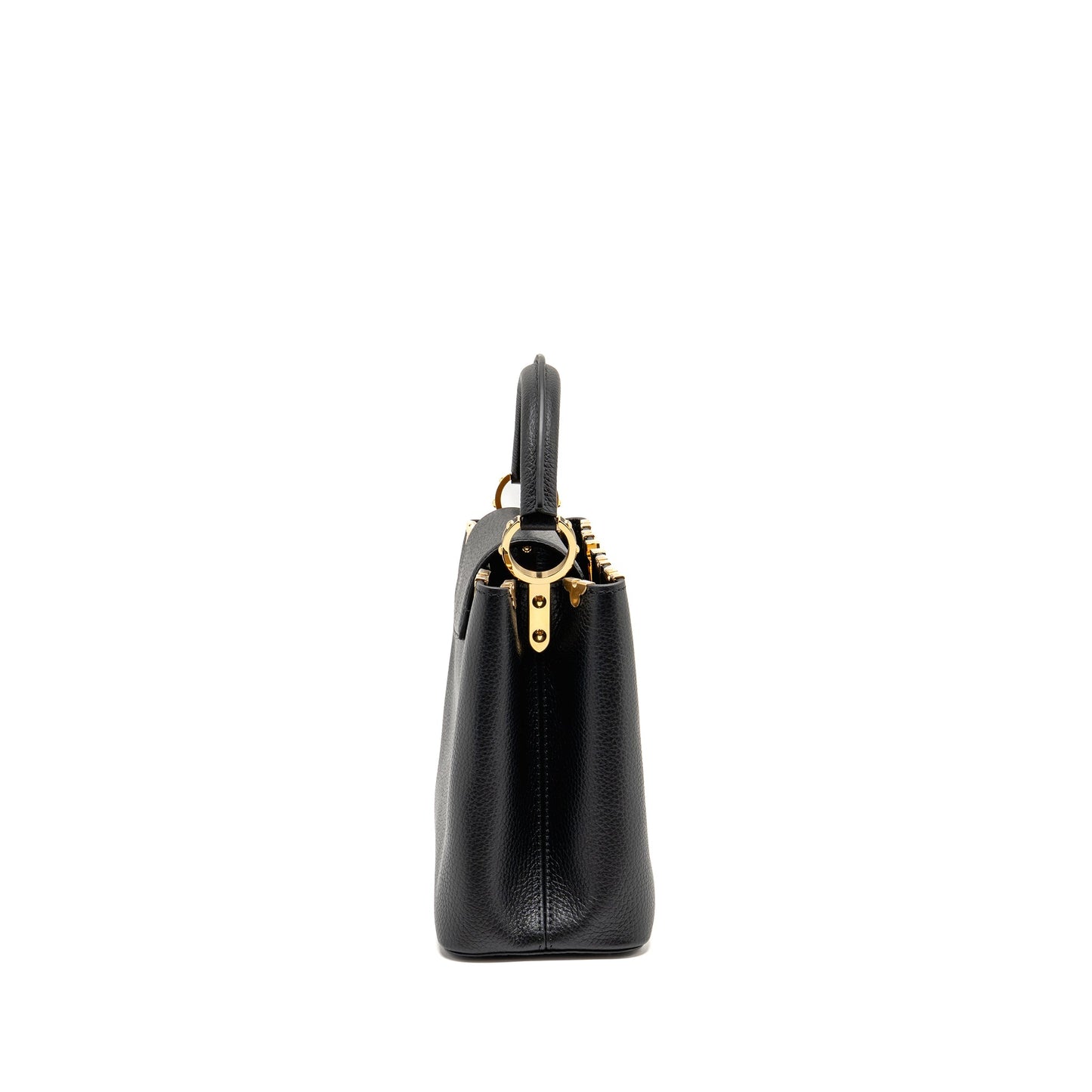 Louis Vuitton Capucines mm Taurillon Leather Black