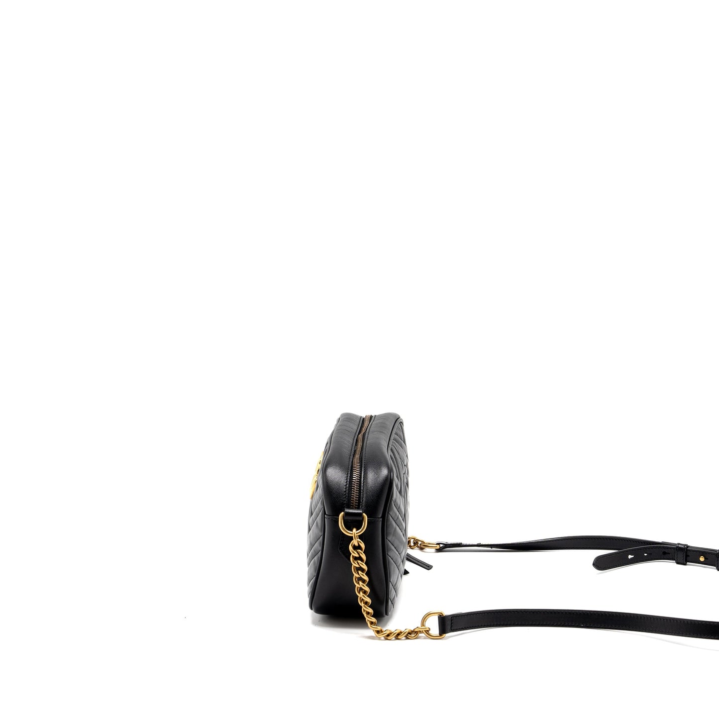 Gucci Marmont Mateless Mini Purse calfskin black