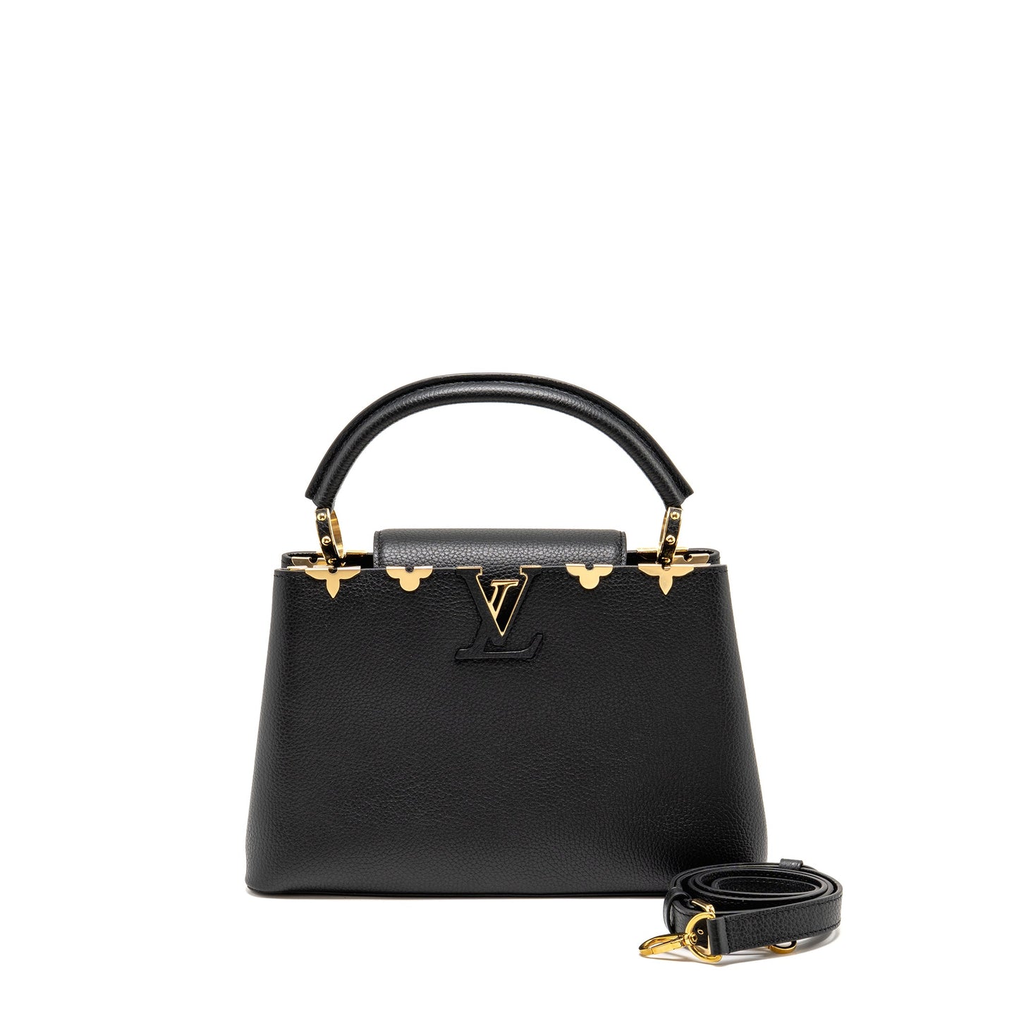 Louis Vuitton Capucines mm Taurillon Leather Black