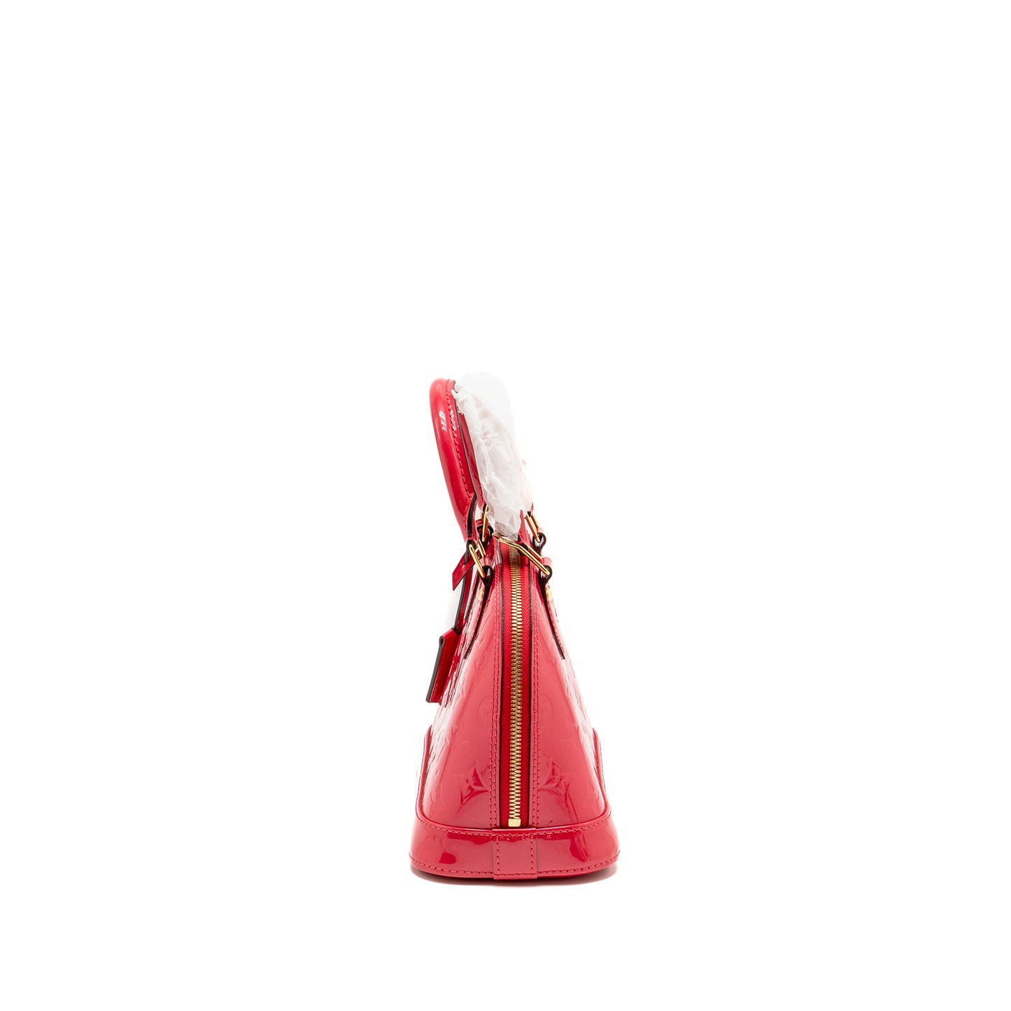 Louis Vuitton Alma Monogram Patent Red