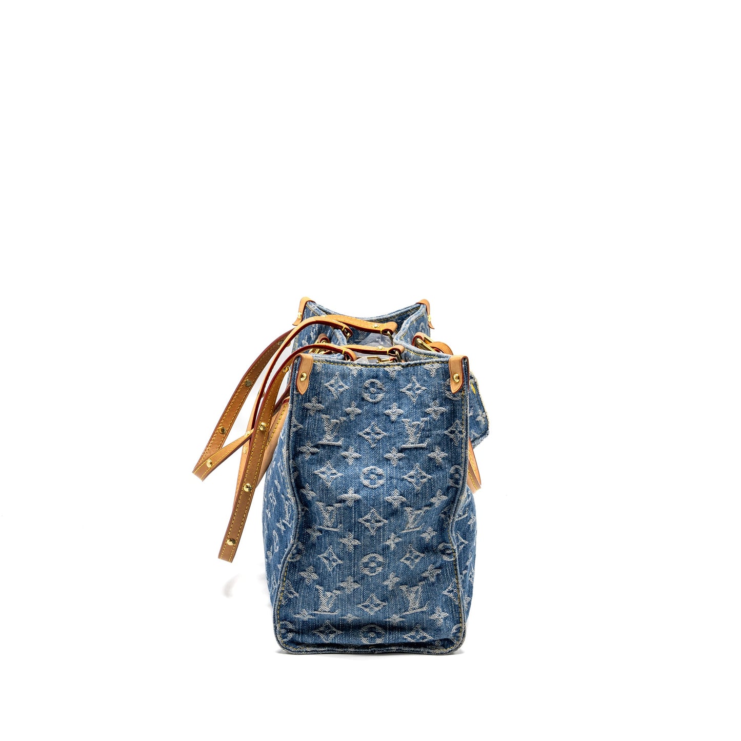 Louis Vuitton Onthego Remix Monogram Denim Blue