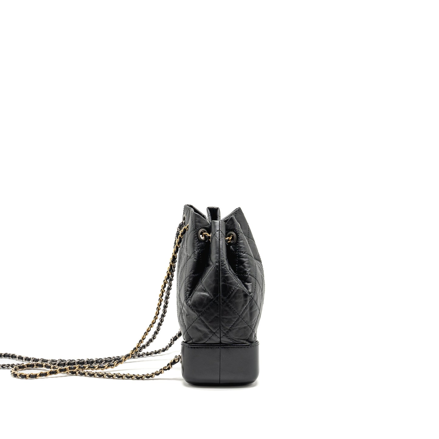 Chanel Small Gabrielle Backpack Calfskin BLACK Multicolour Hardware (Microchip)