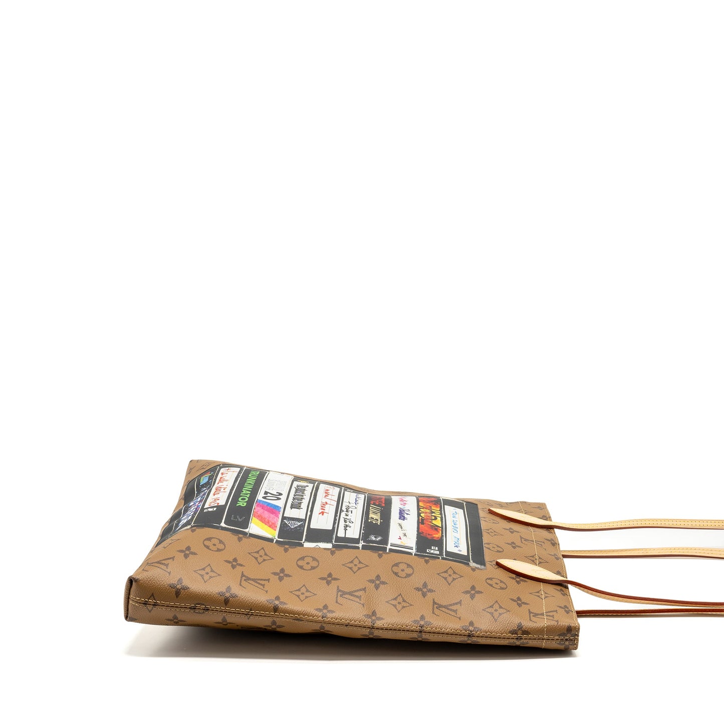 Louis Vuitton carry it tote monogram reverse canvas with print