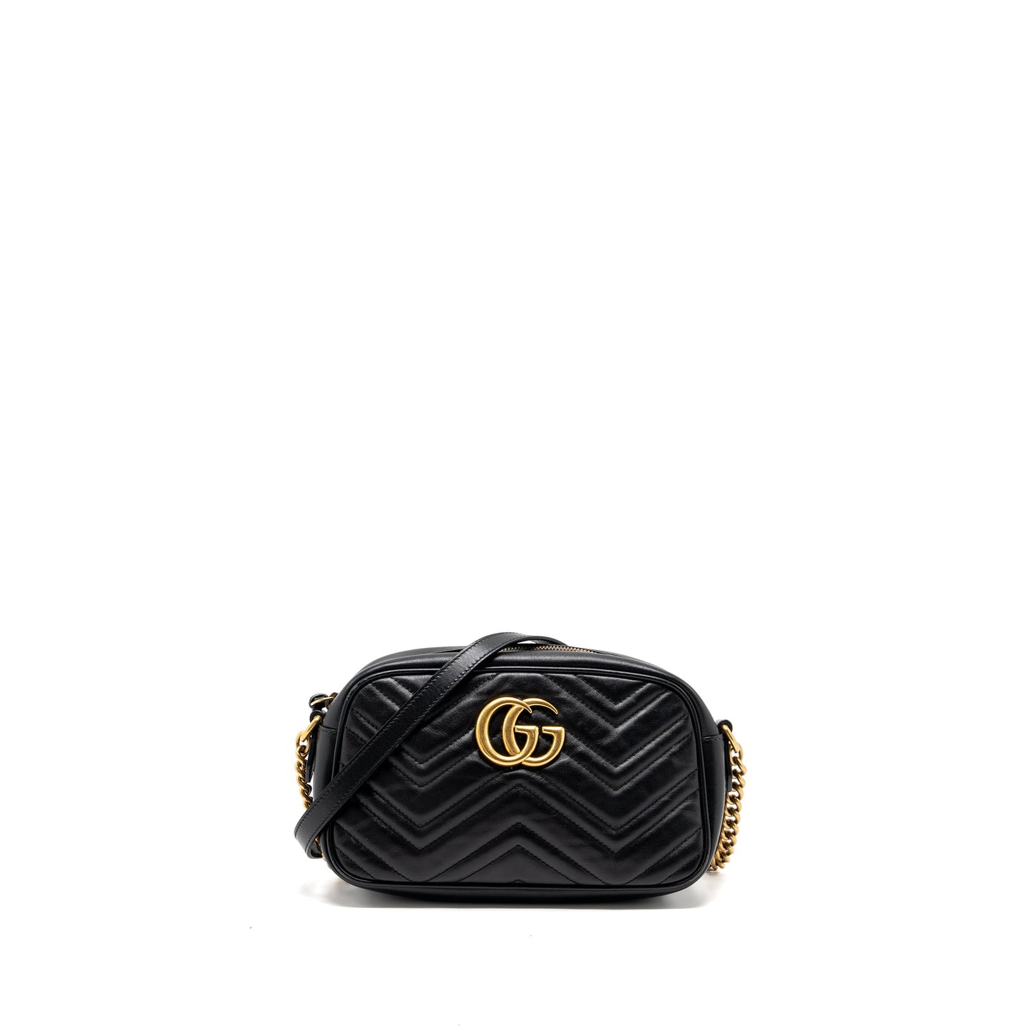Gucci Marmont Mateless Mini Purse calfskin black