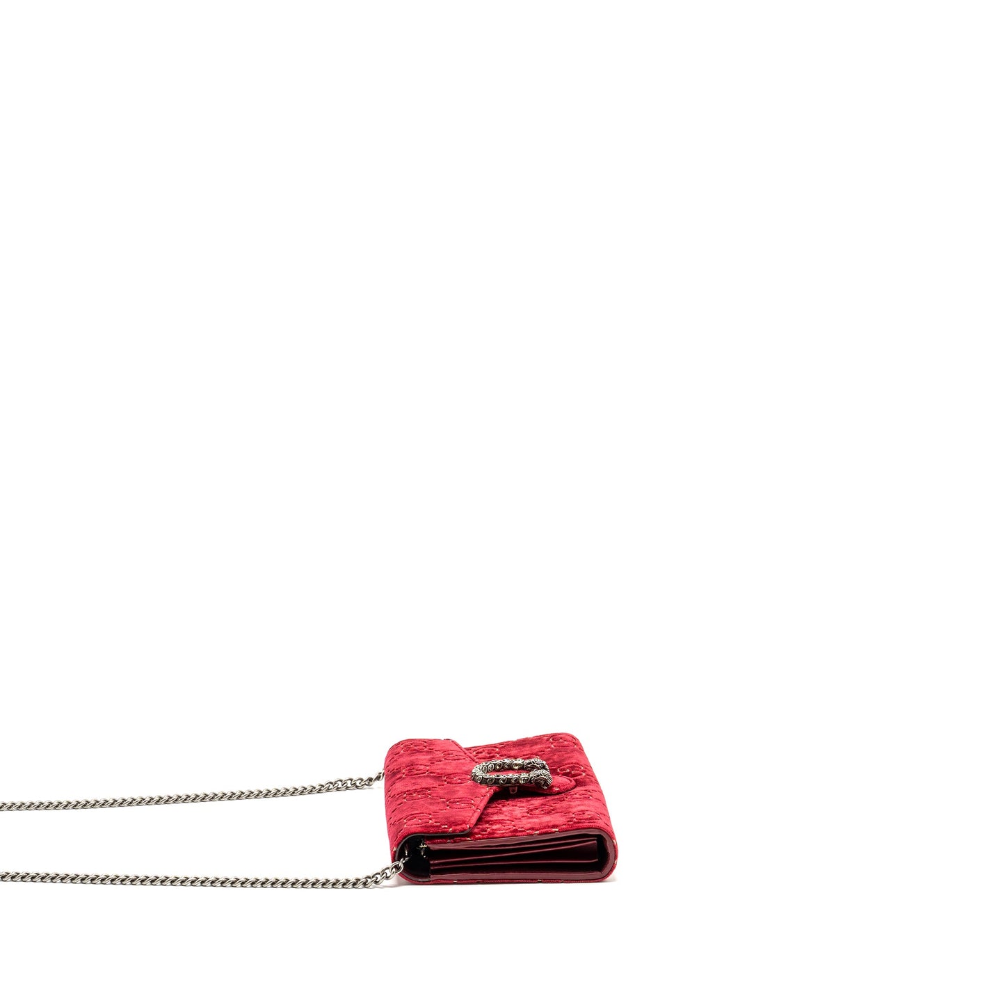 Gucci Dionysus Wallet on Chain Velvet Red